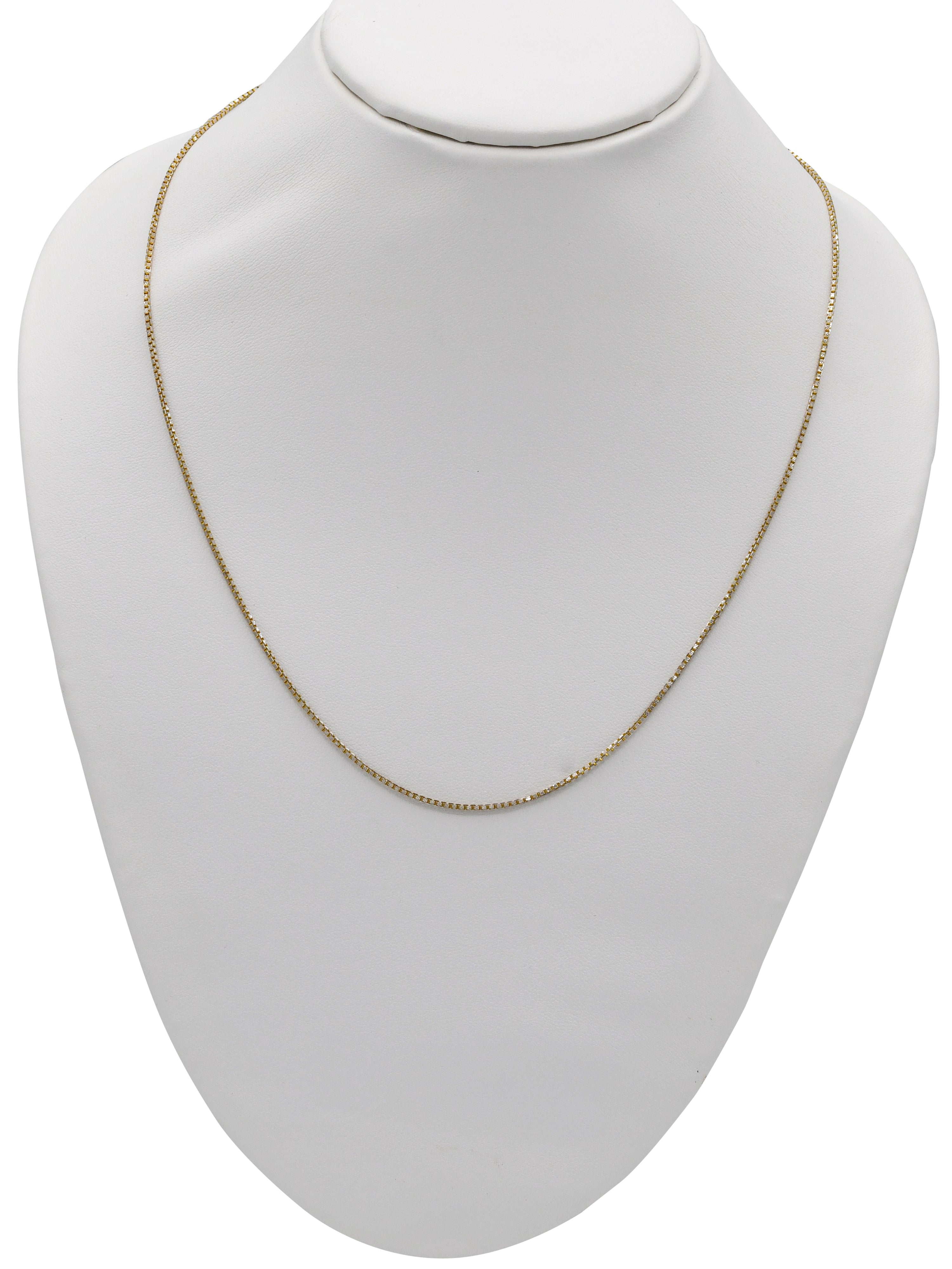 22ct Gold Two Tone Box Chain - Roop Darshan