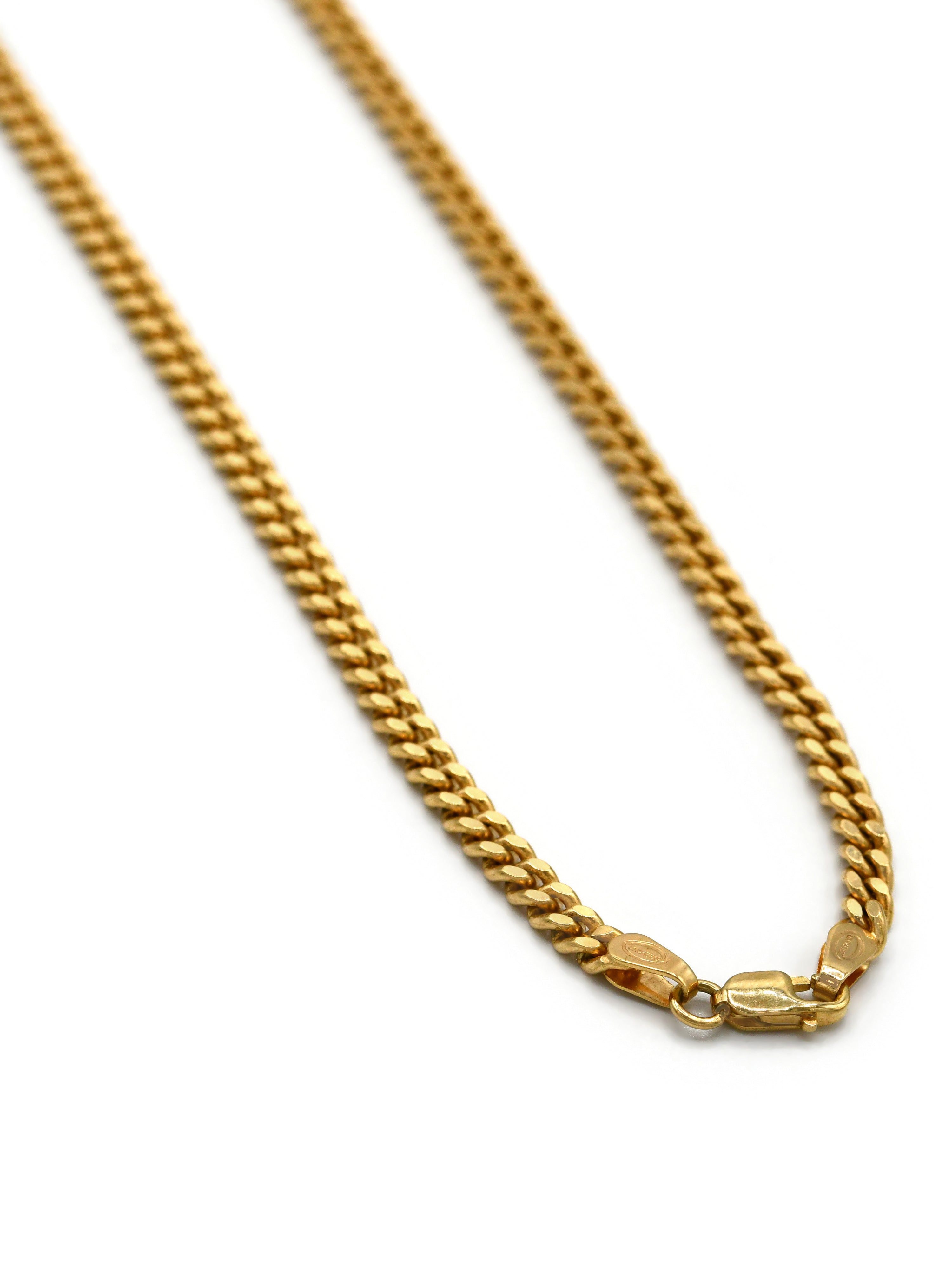 9ct Gold 2 Sided Curb Chain - Roop Darshan