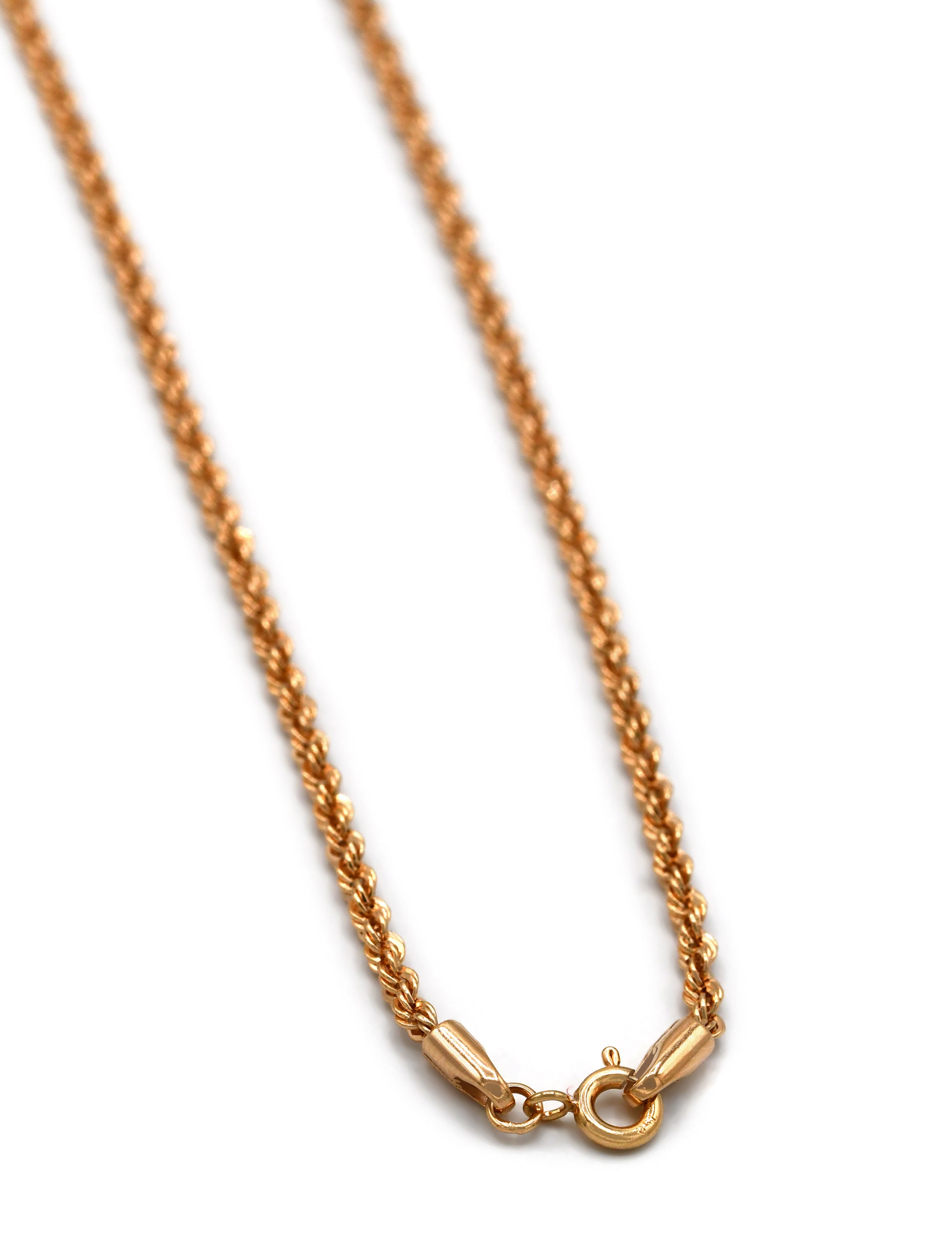18ct Gold Hollow Rope Chain