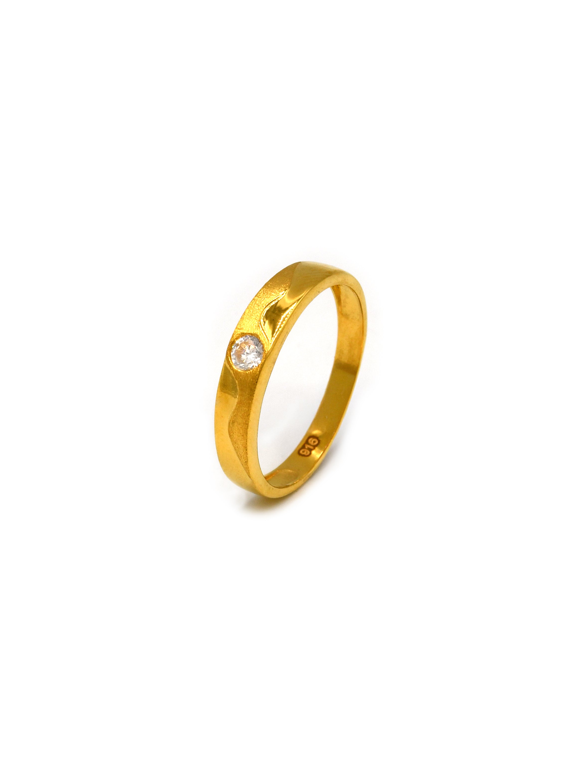 22ct Gold CZ Ring