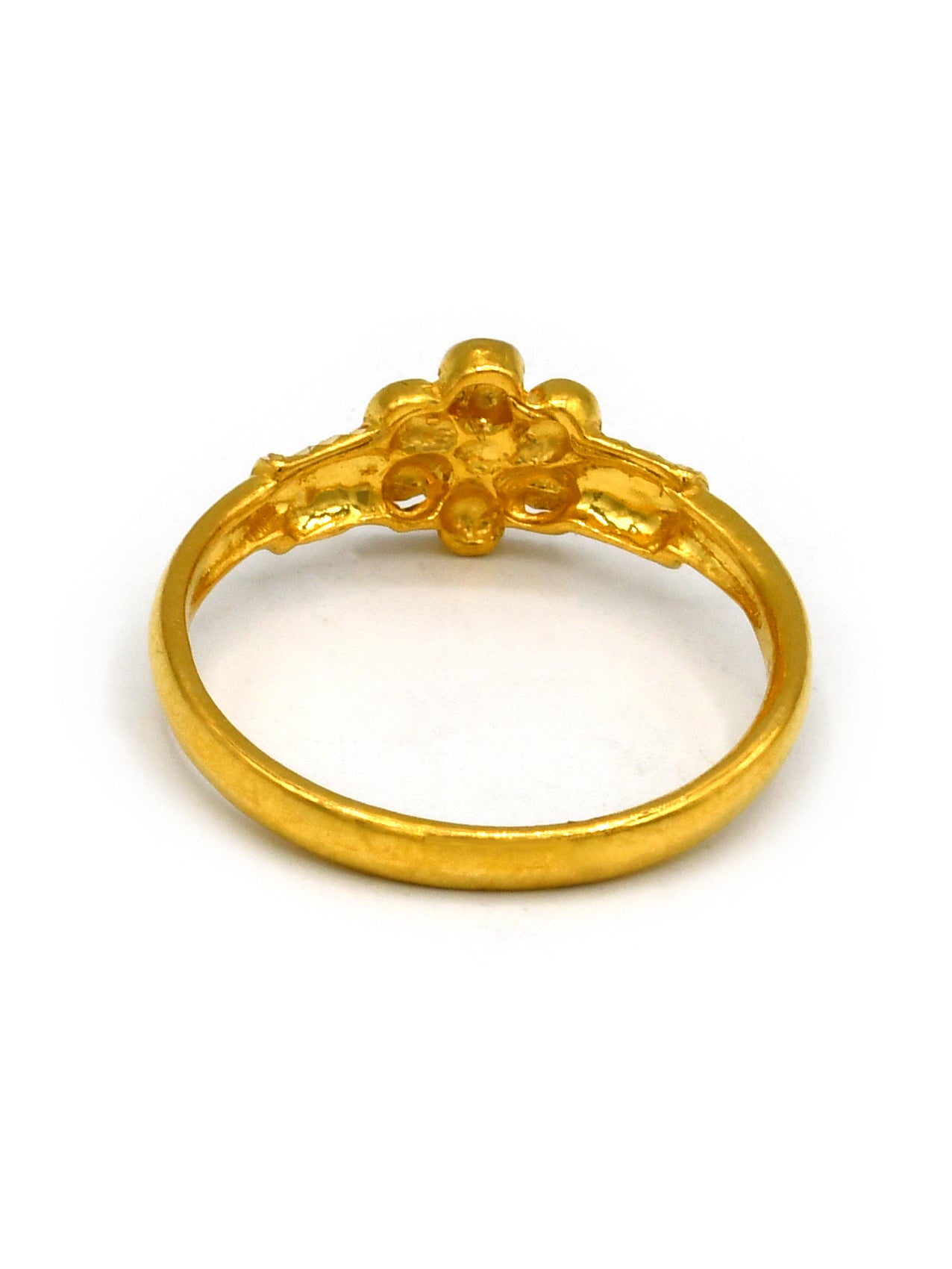 22ct Gold Two Tone Ladies Ring