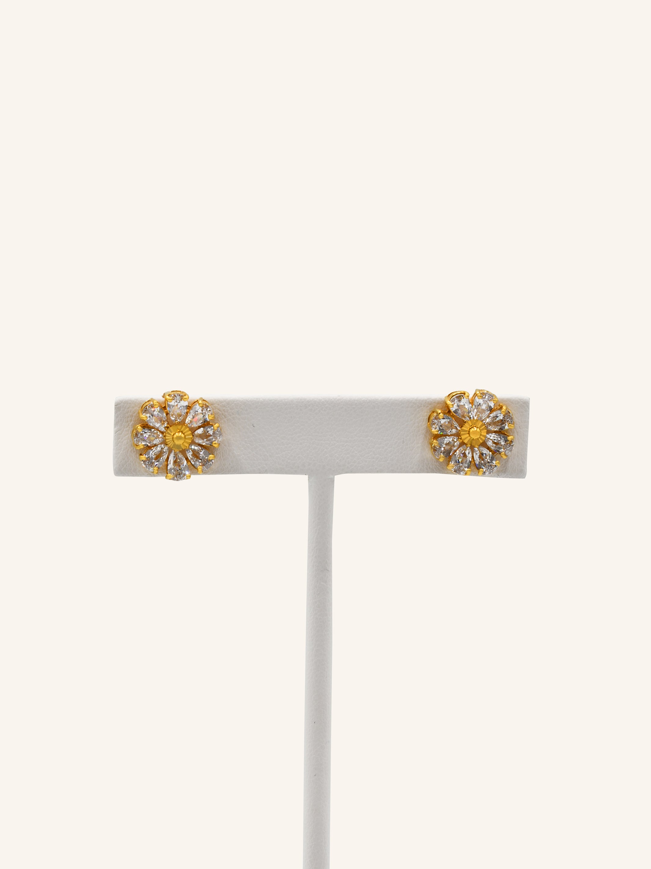 22CT GOLD CZ NECKLACE SET 12.85 GRAMS - Roop Darshan