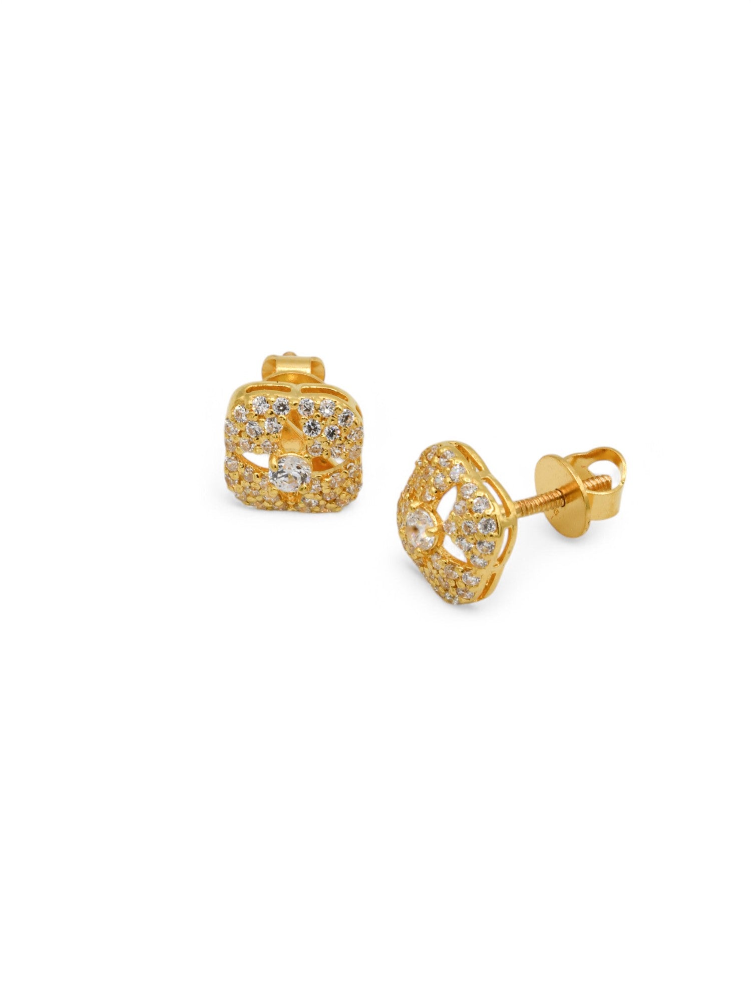 22ct Gold CZ Pendant Set - Roop Darshan