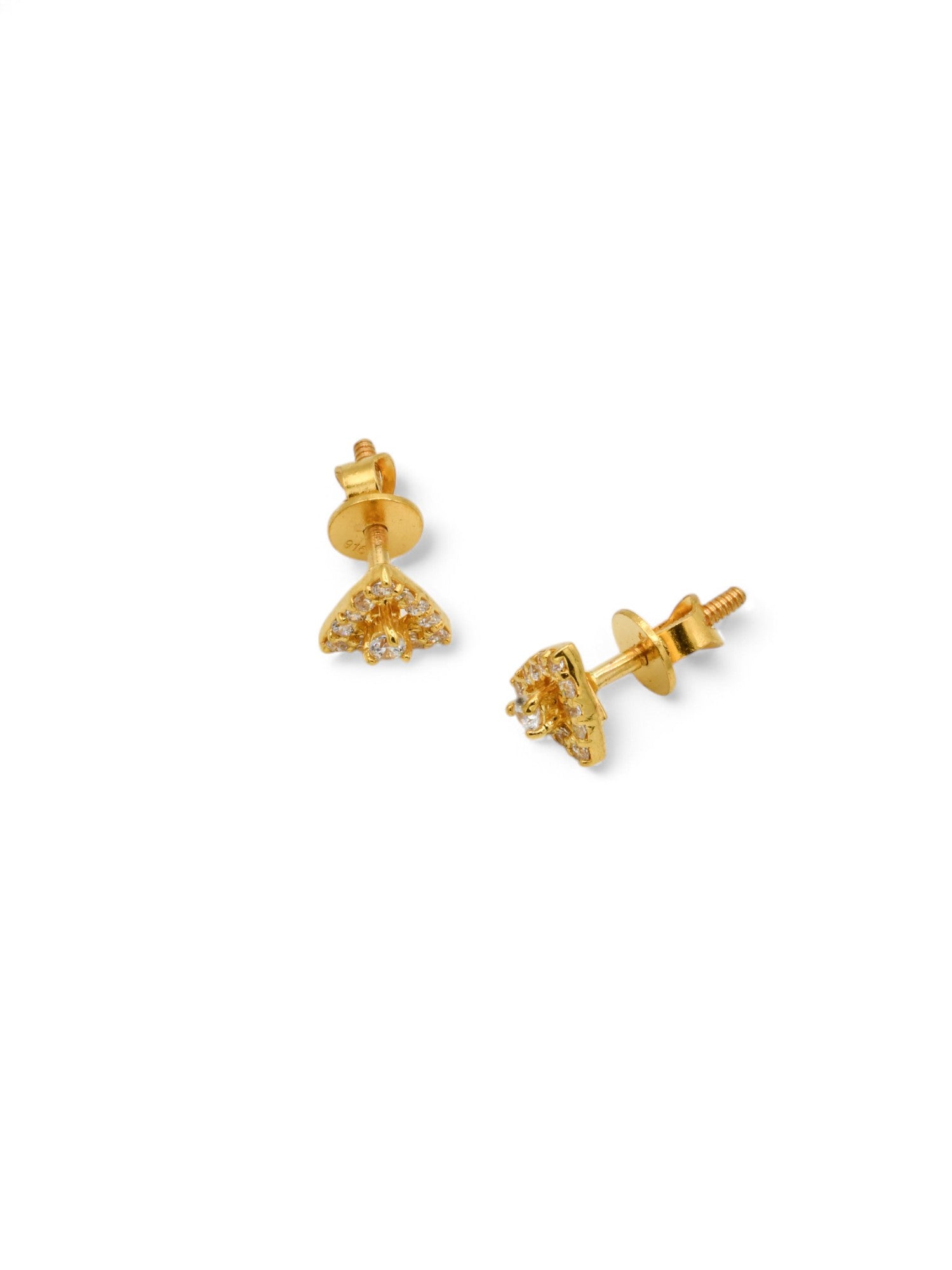 22ct Gold CZ Pendant Set - Roop Darshan