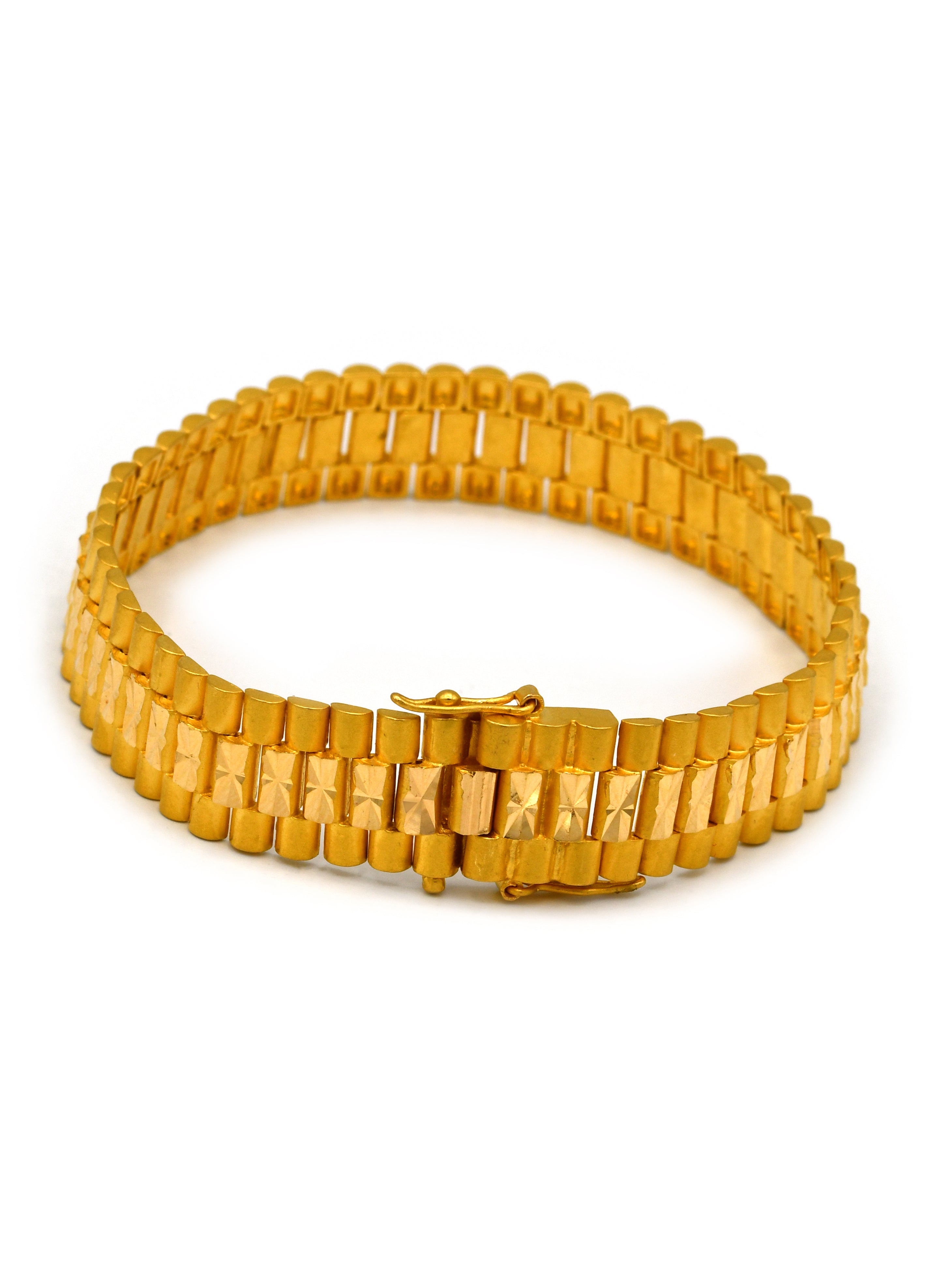 22ct Gold Mens Bracelet - Roop Darshan
