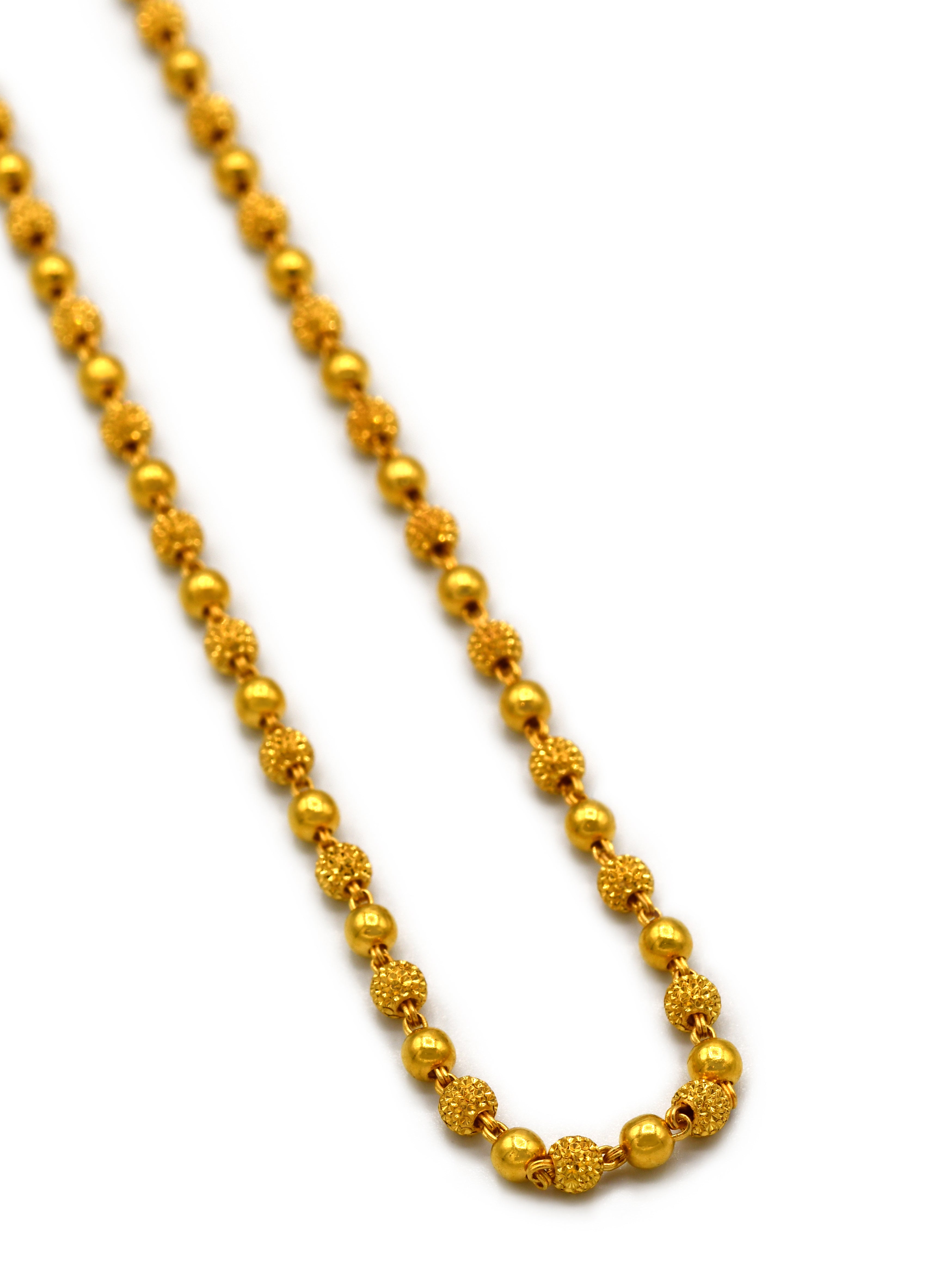 22ct Gold Ball Fancy Chain