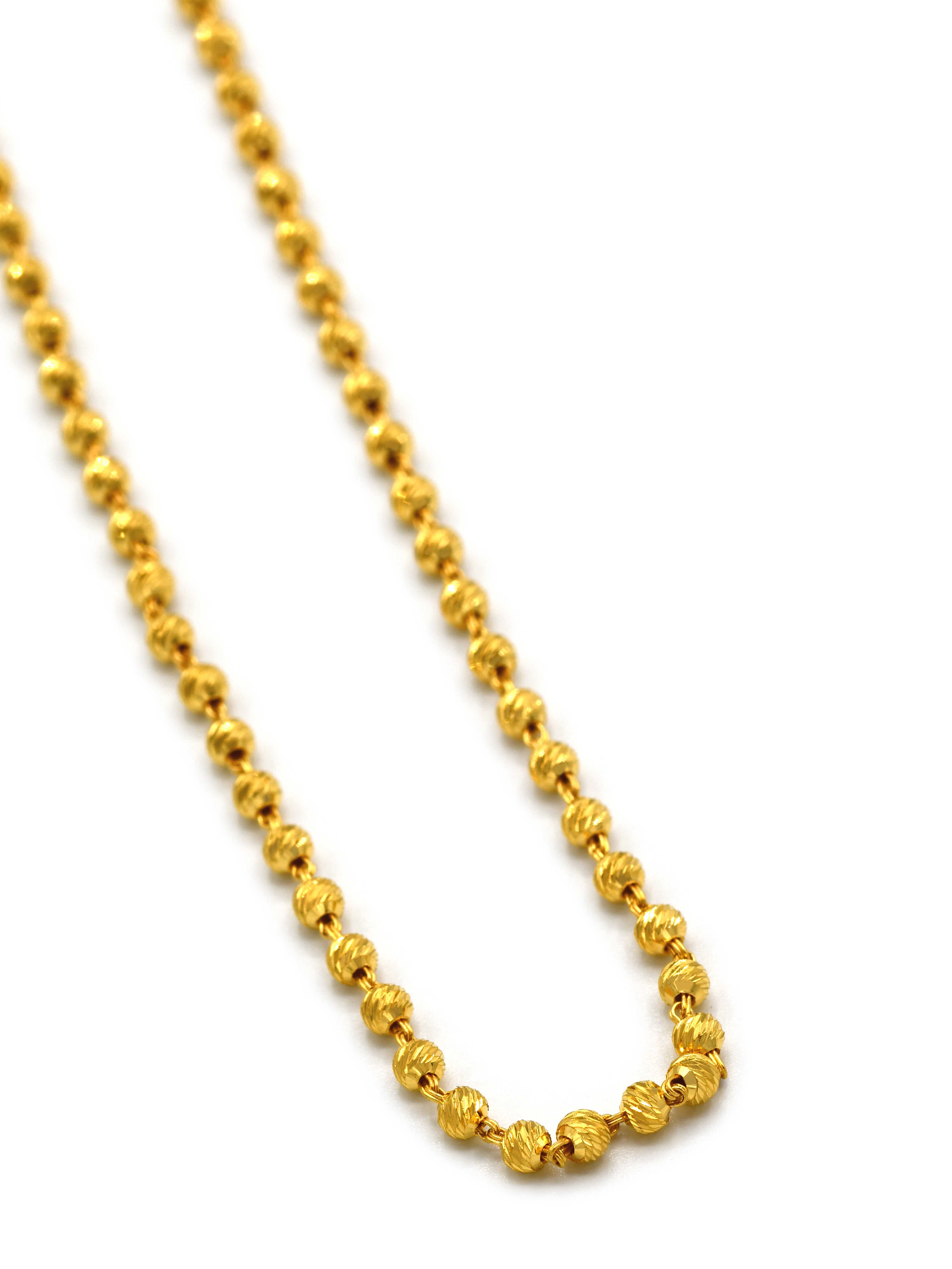 22ct Gold Ball Fancy Chain