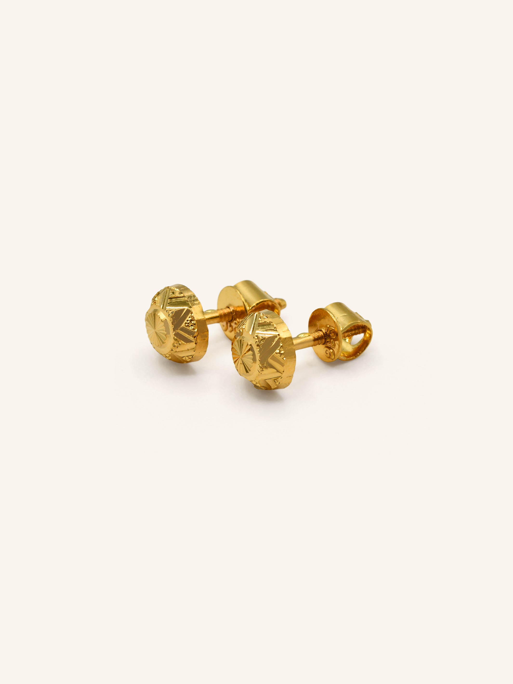 22ct Gold Stud Earring 1.89 GMS - Roop Darshan