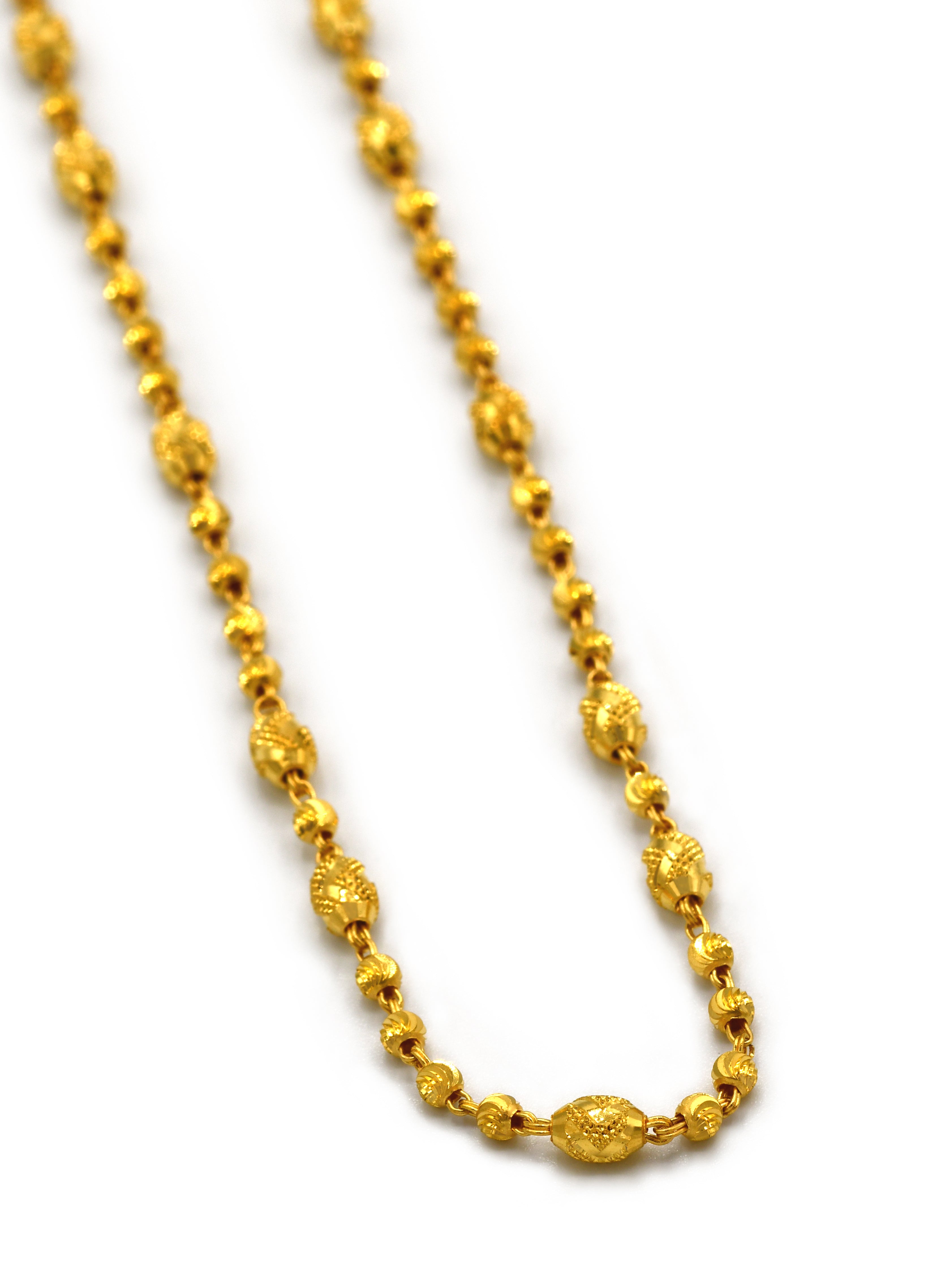 22ct Gold Ball Fancy Chain