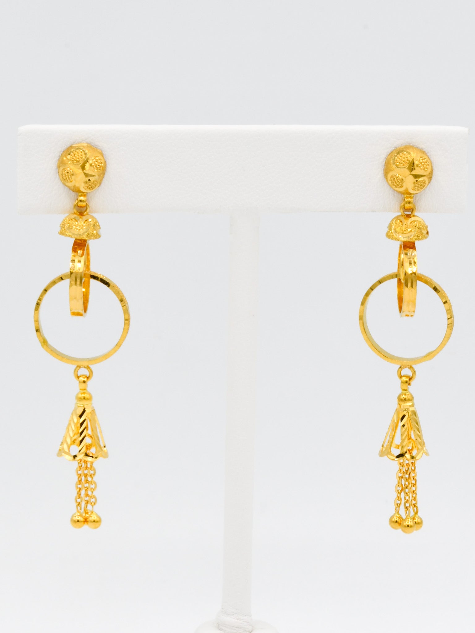 22ct Gold Ball Earrings - Roop Darshan