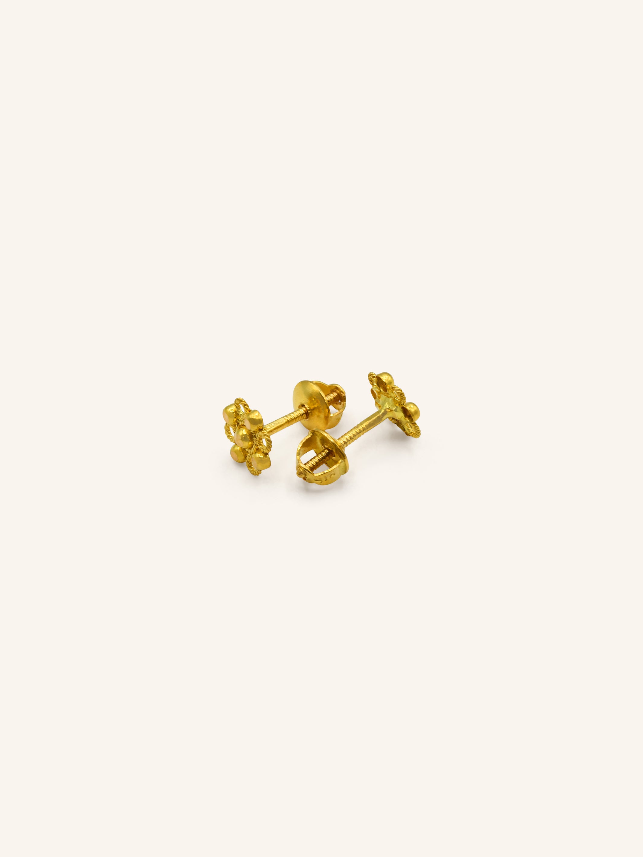 22Ct Gold Stud Earring 1.25 Gms - Roop Darshan