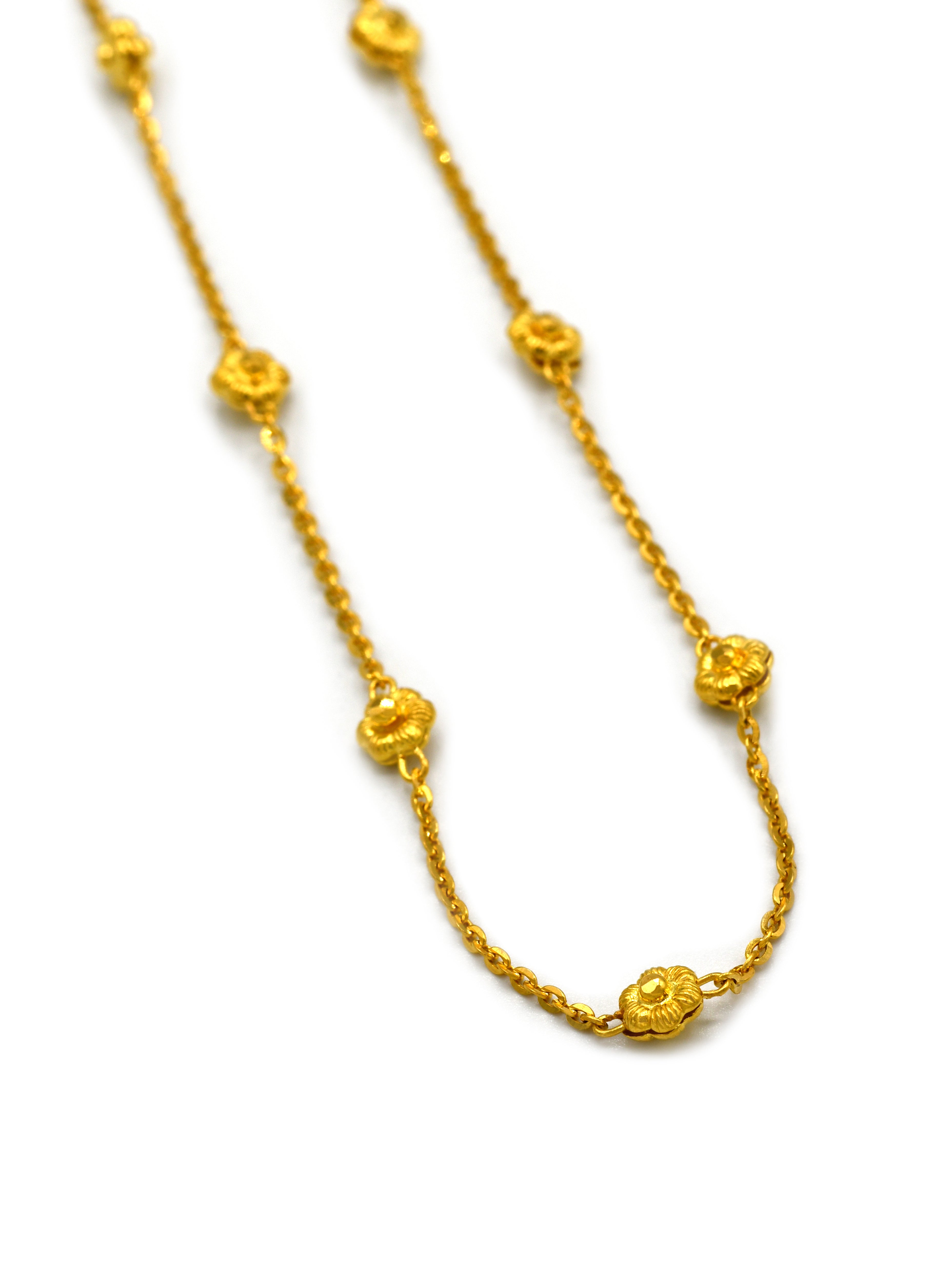 22ct Gold Ball Fancy Chain
