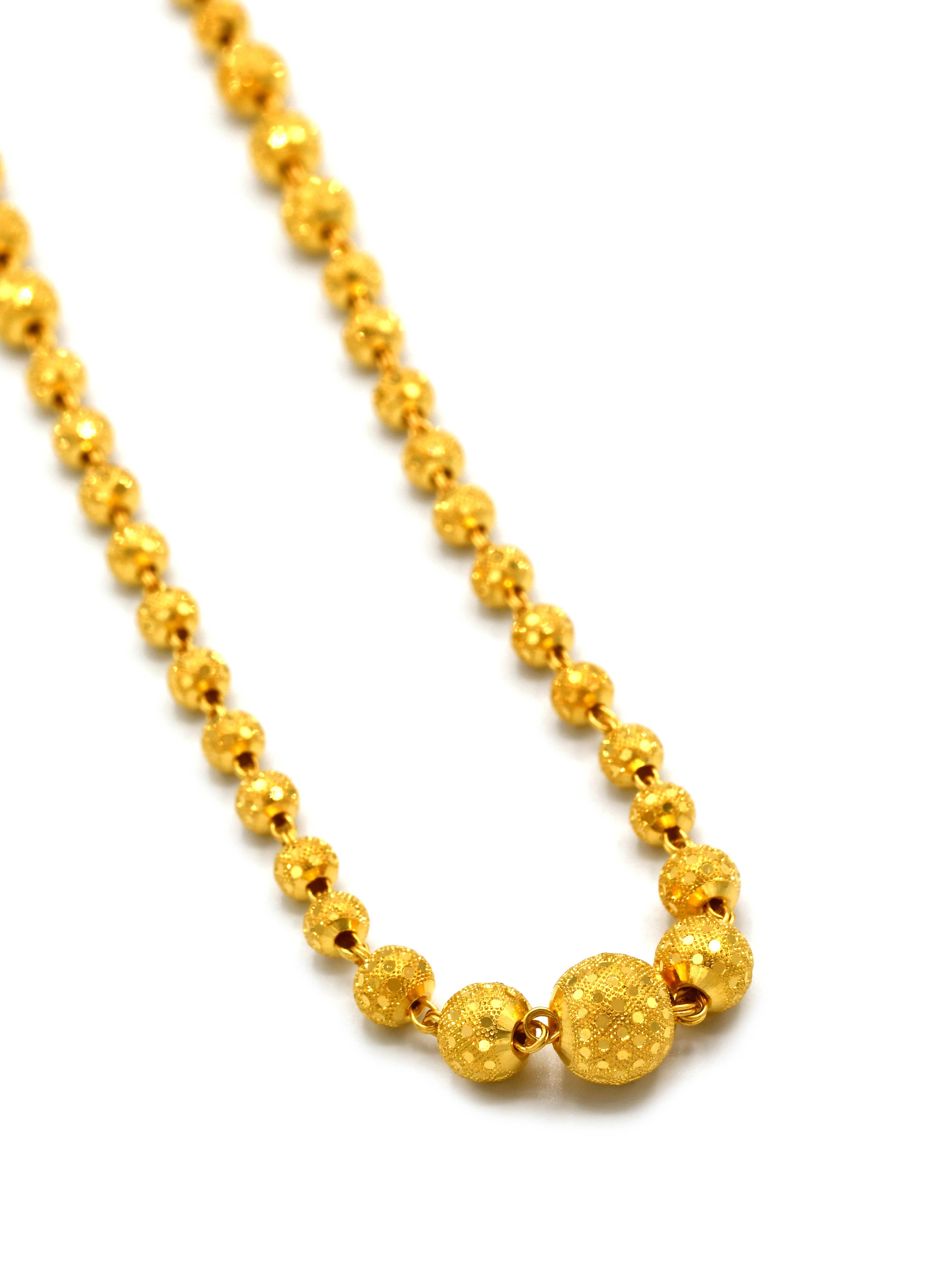 22ct Gold Ball Fancy Chain