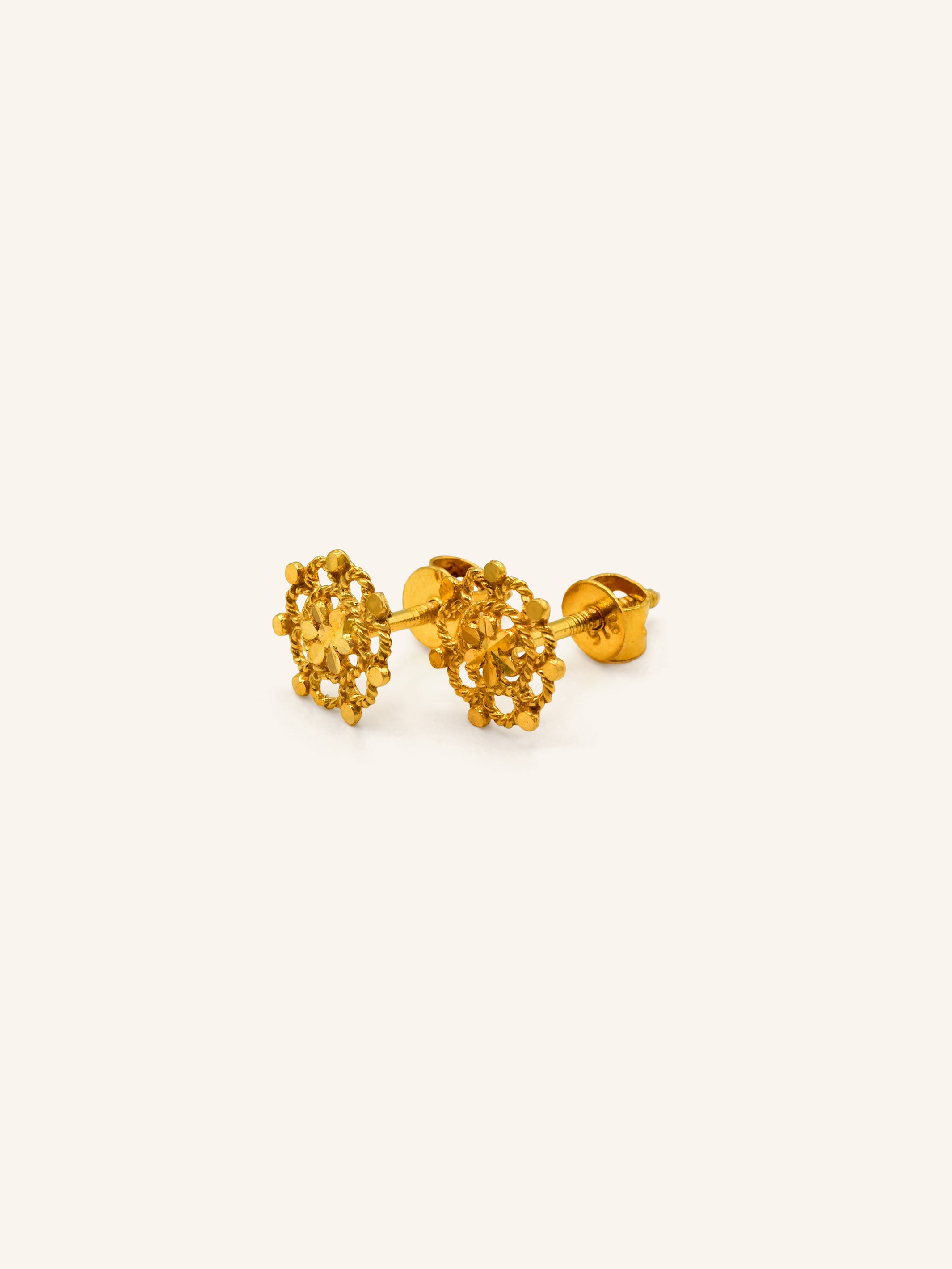 22ct Gold Stud Earring