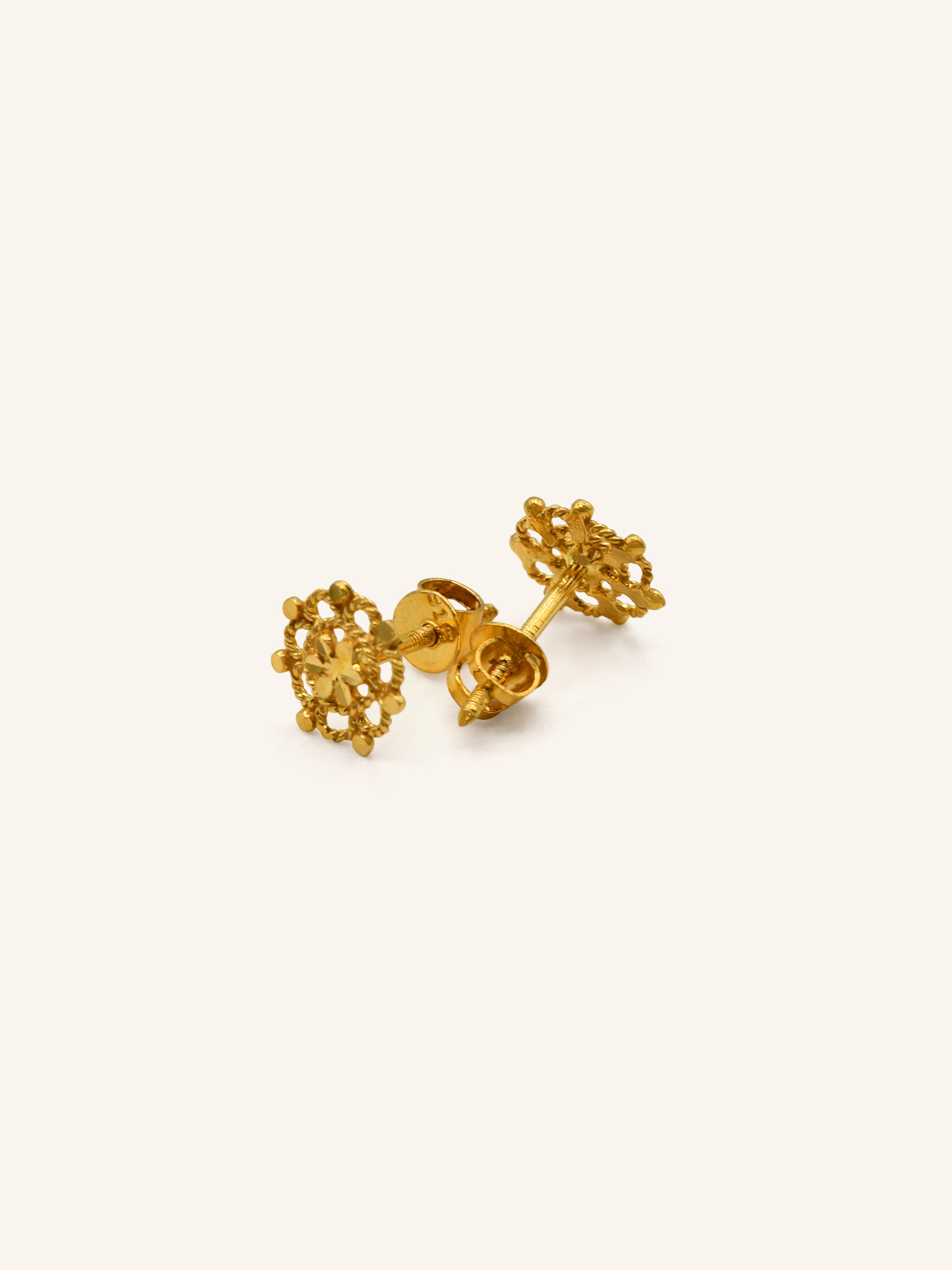 22ct Gold Stud Earring 1.11 GMS - Roop Darshan