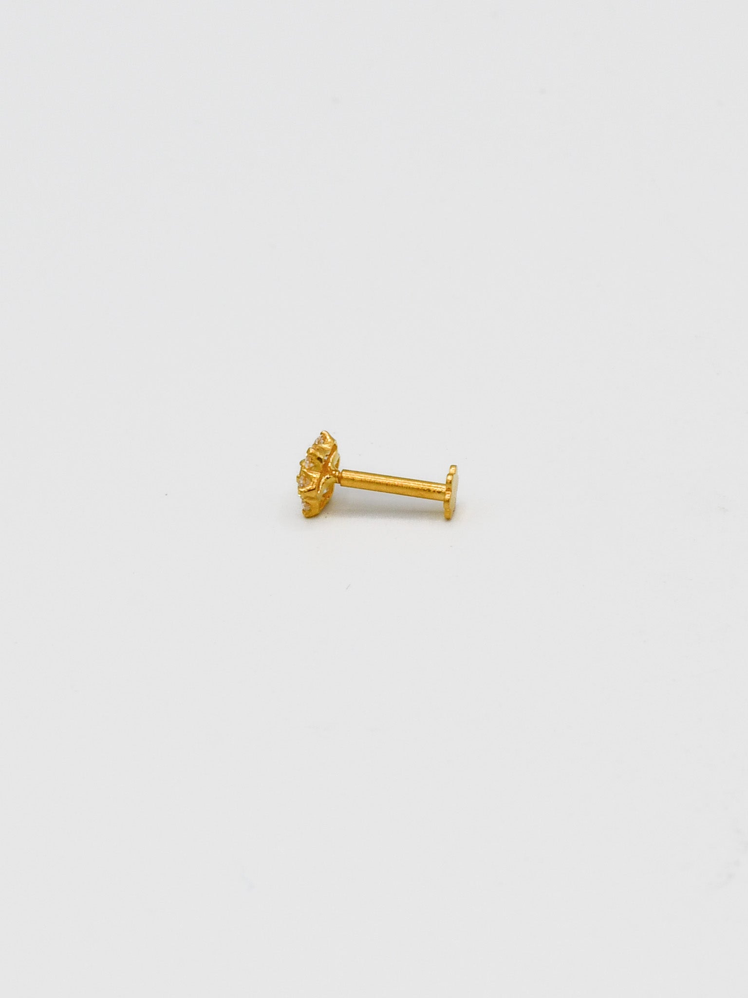 22ct Gold 7 Cz Nose Pin