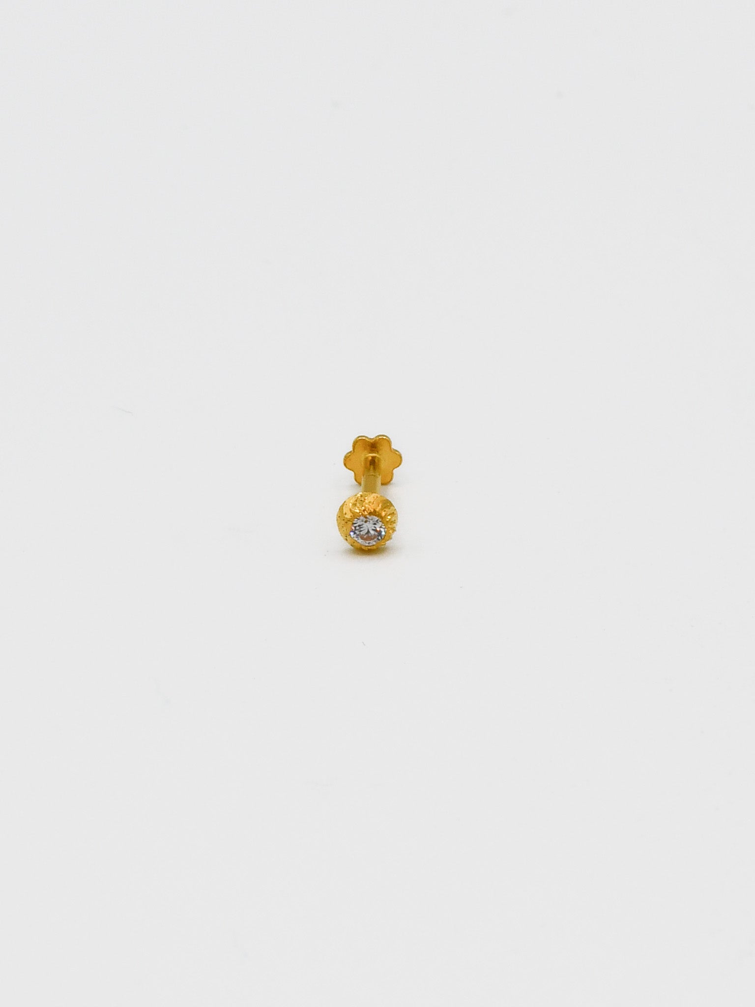 22ct Gold CZ Nose Pin
