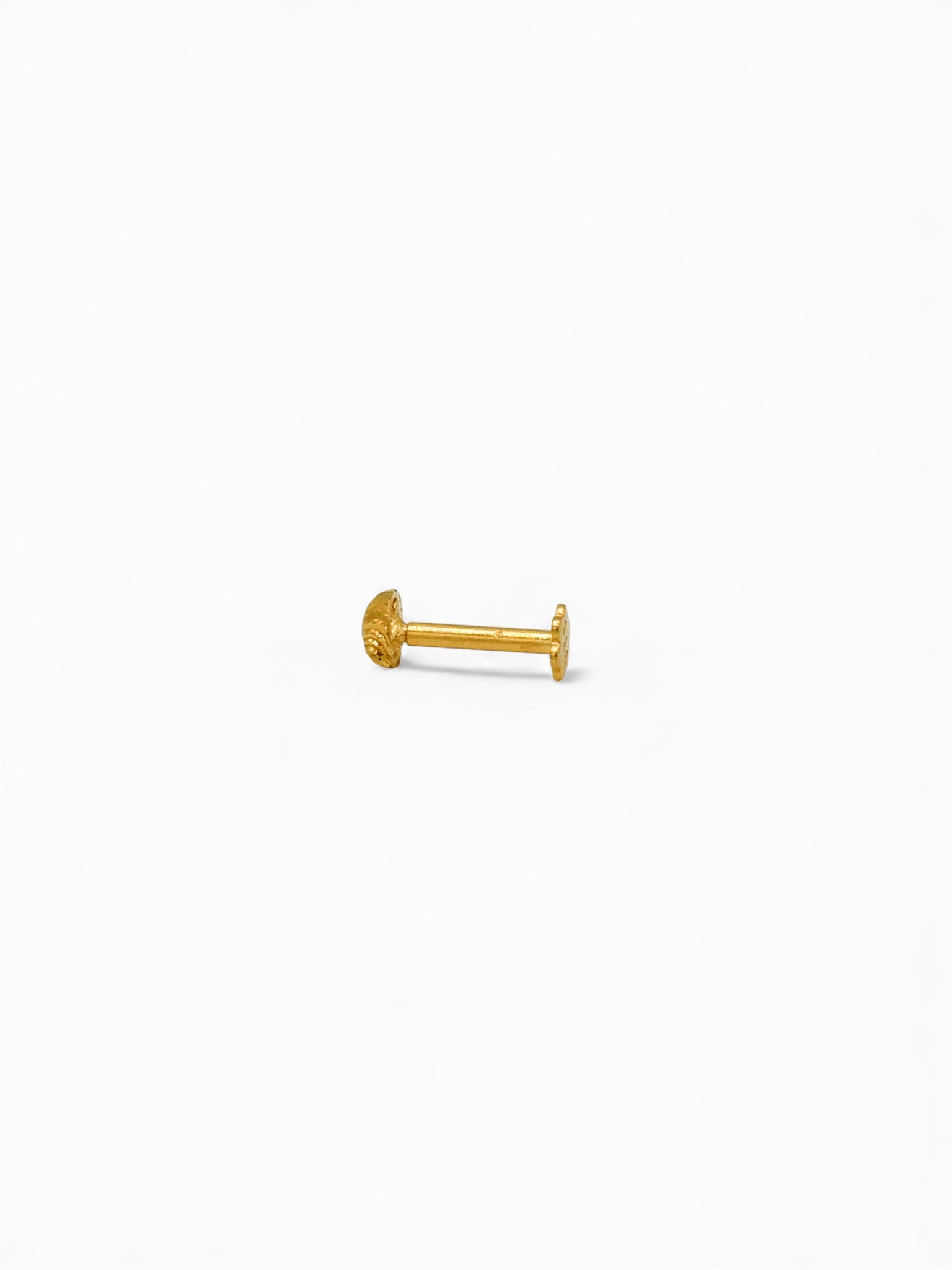 22ct Gold CZ Nose Pin 4.0 MM - Roop Darshan