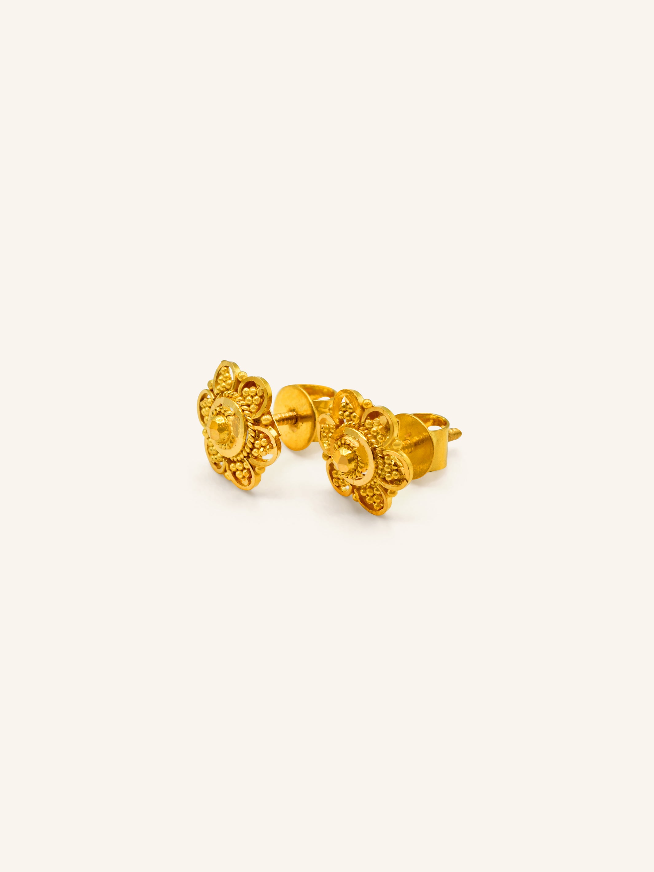 22ct Gold Stud Earring