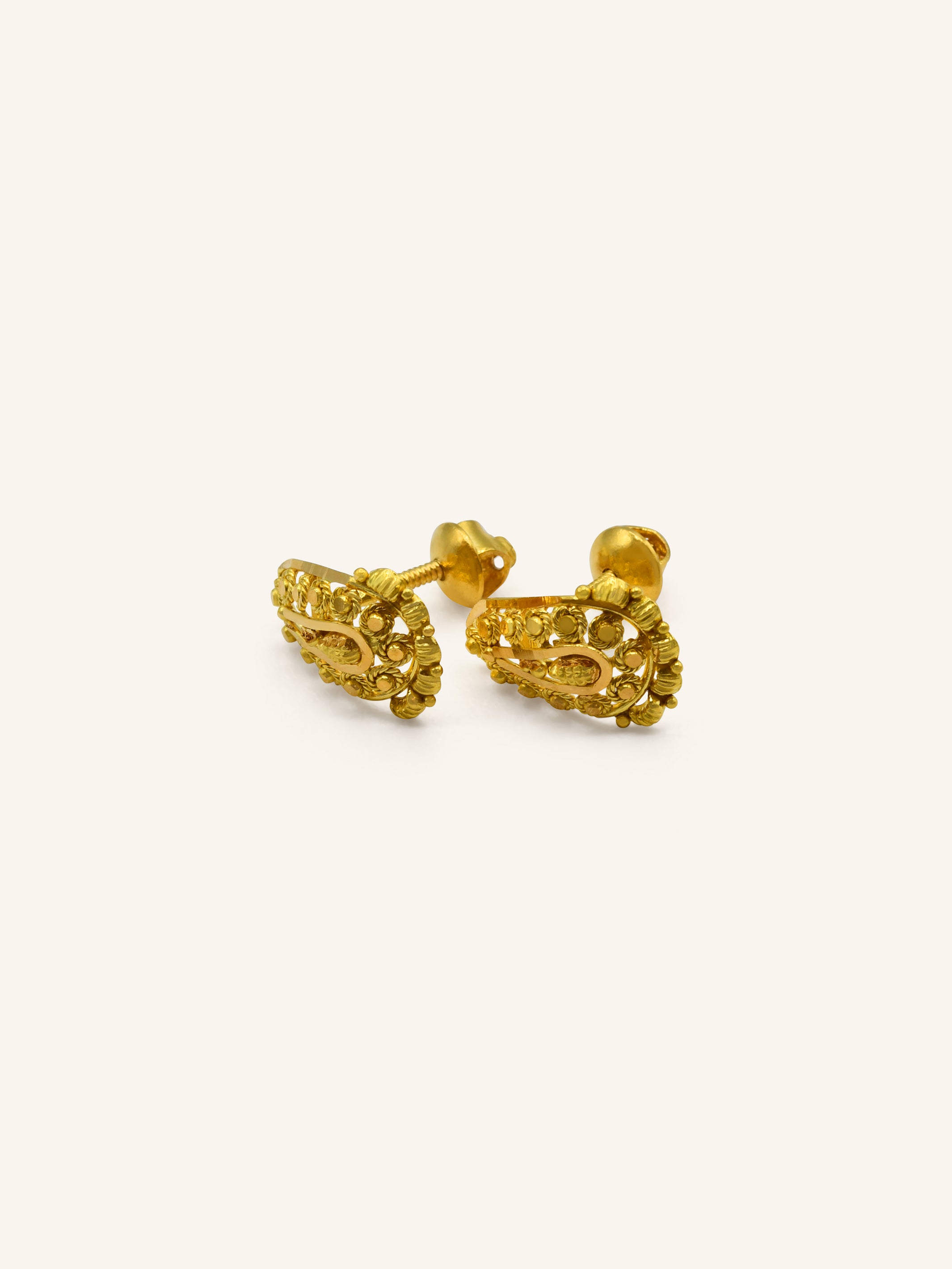 22ct Gold Stud Earring 2.29 GMS - Roop Darshan