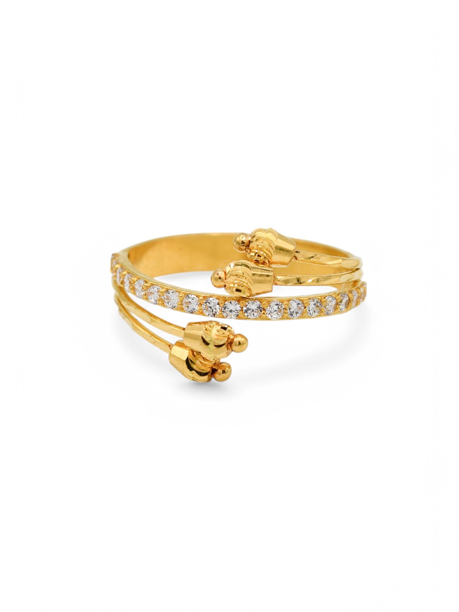 22ct Gold CZ Ladies Ring - Roop Darshan