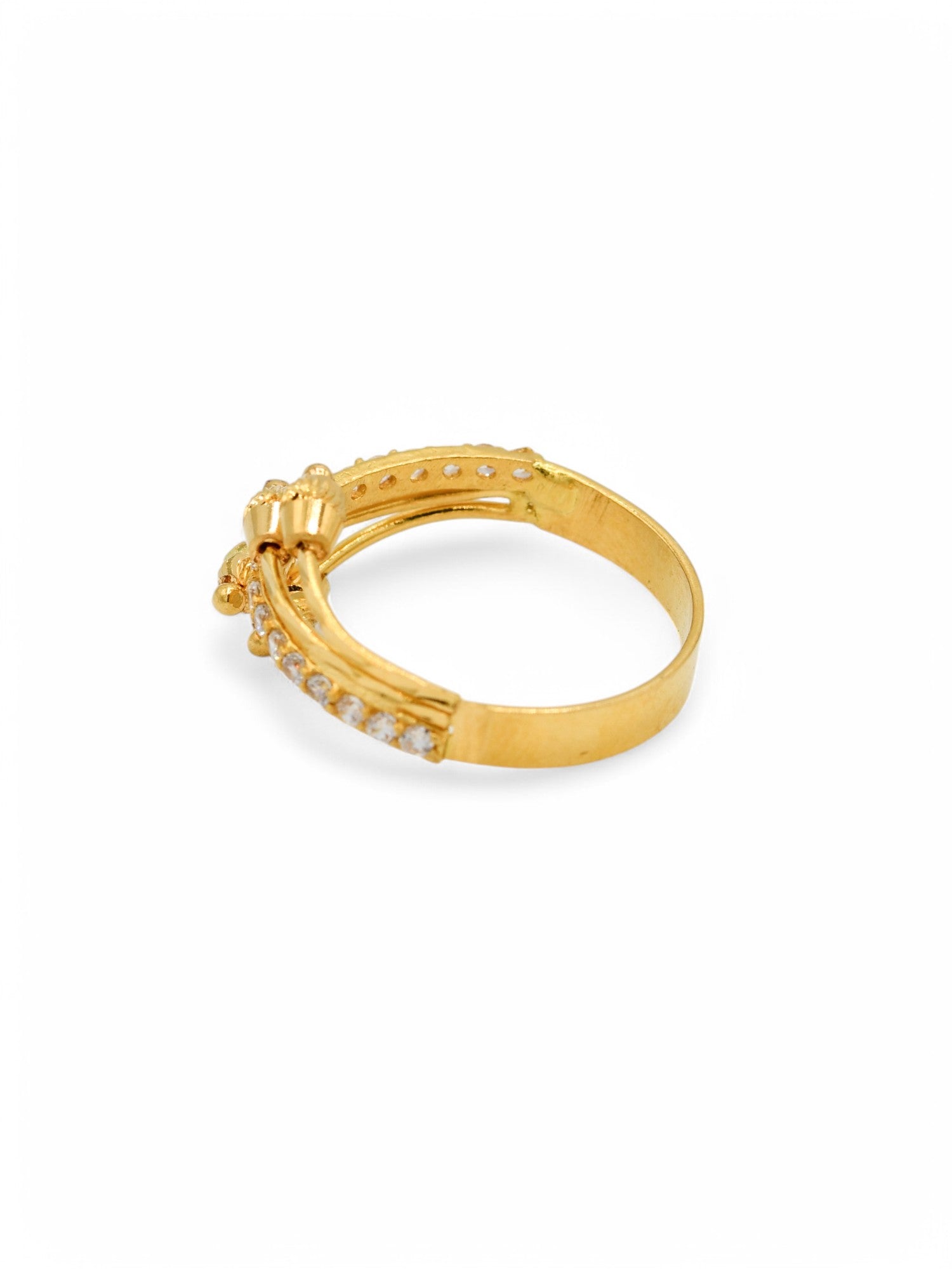 22ct Gold CZ Ladies Ring - Roop Darshan