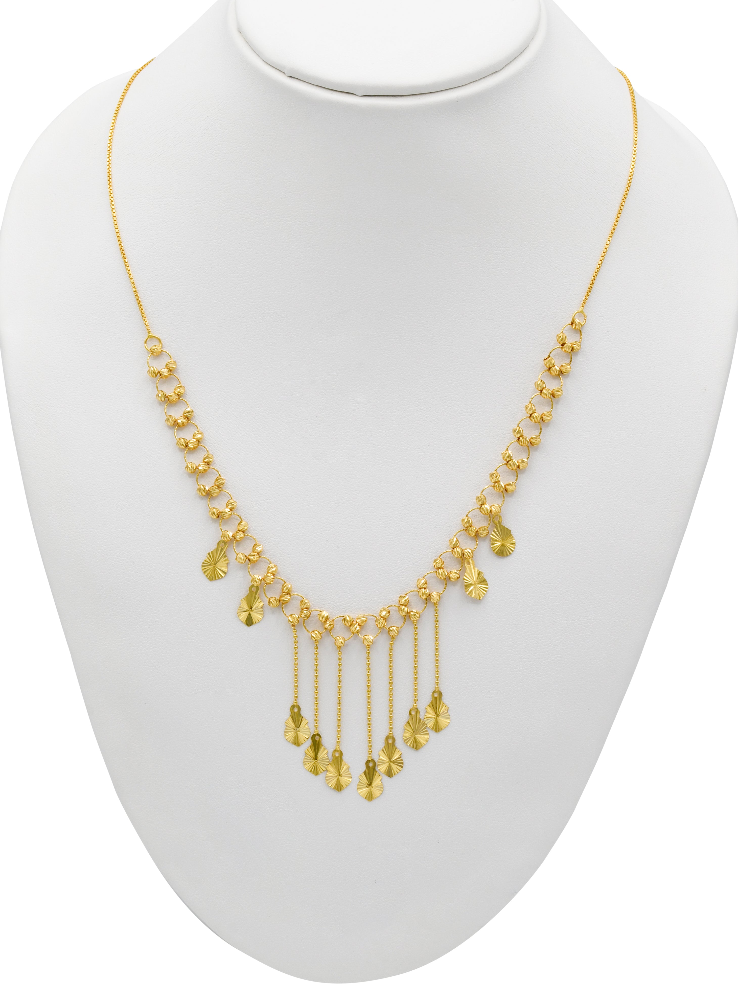 22ct Gold Charms Ball Fancy Chain - Roop Darshan