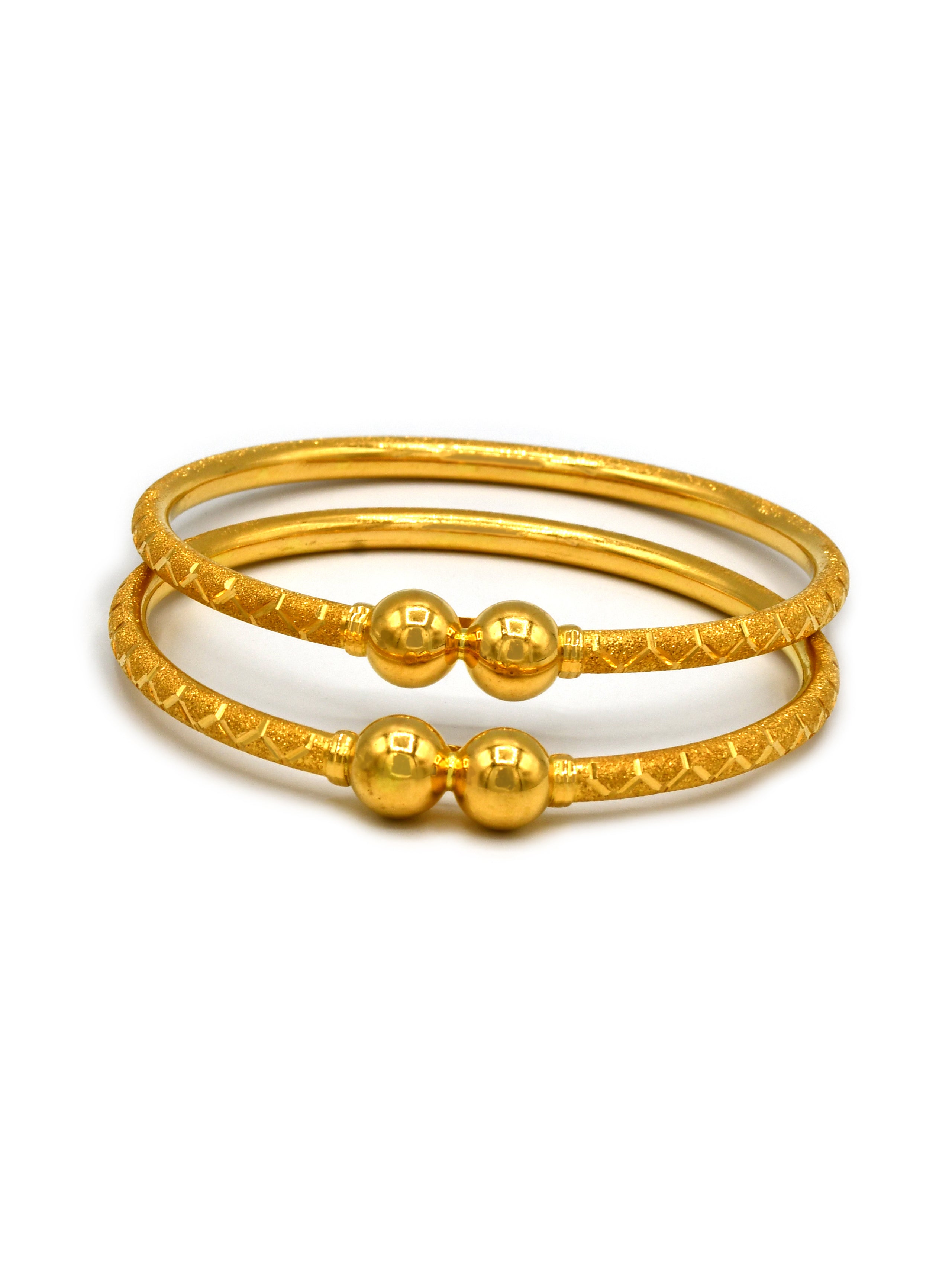 22ct Gold Pair Bangle - Roop Darshan