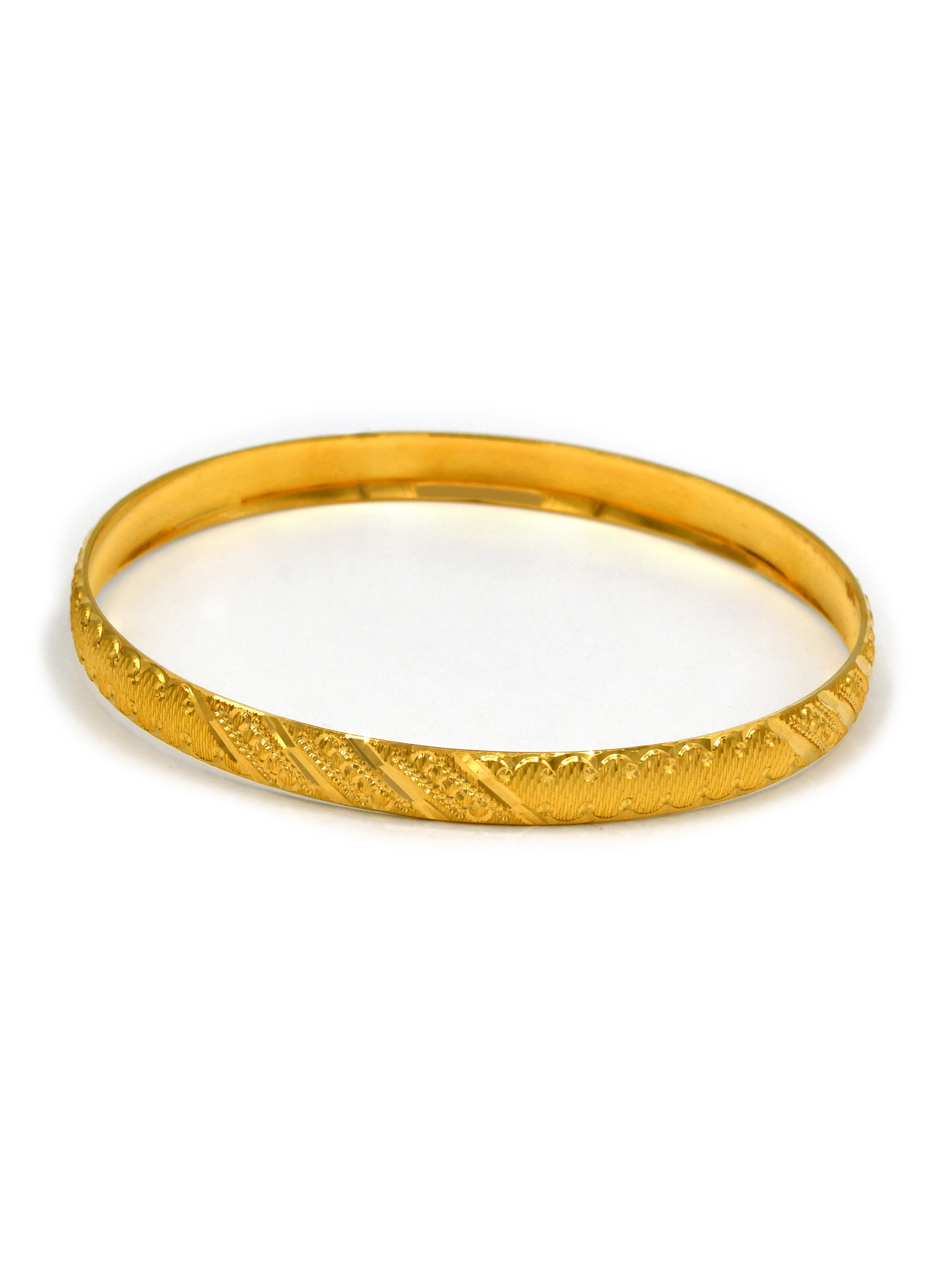 22ct Gold 2 Piece Bangle - Roop Darshan