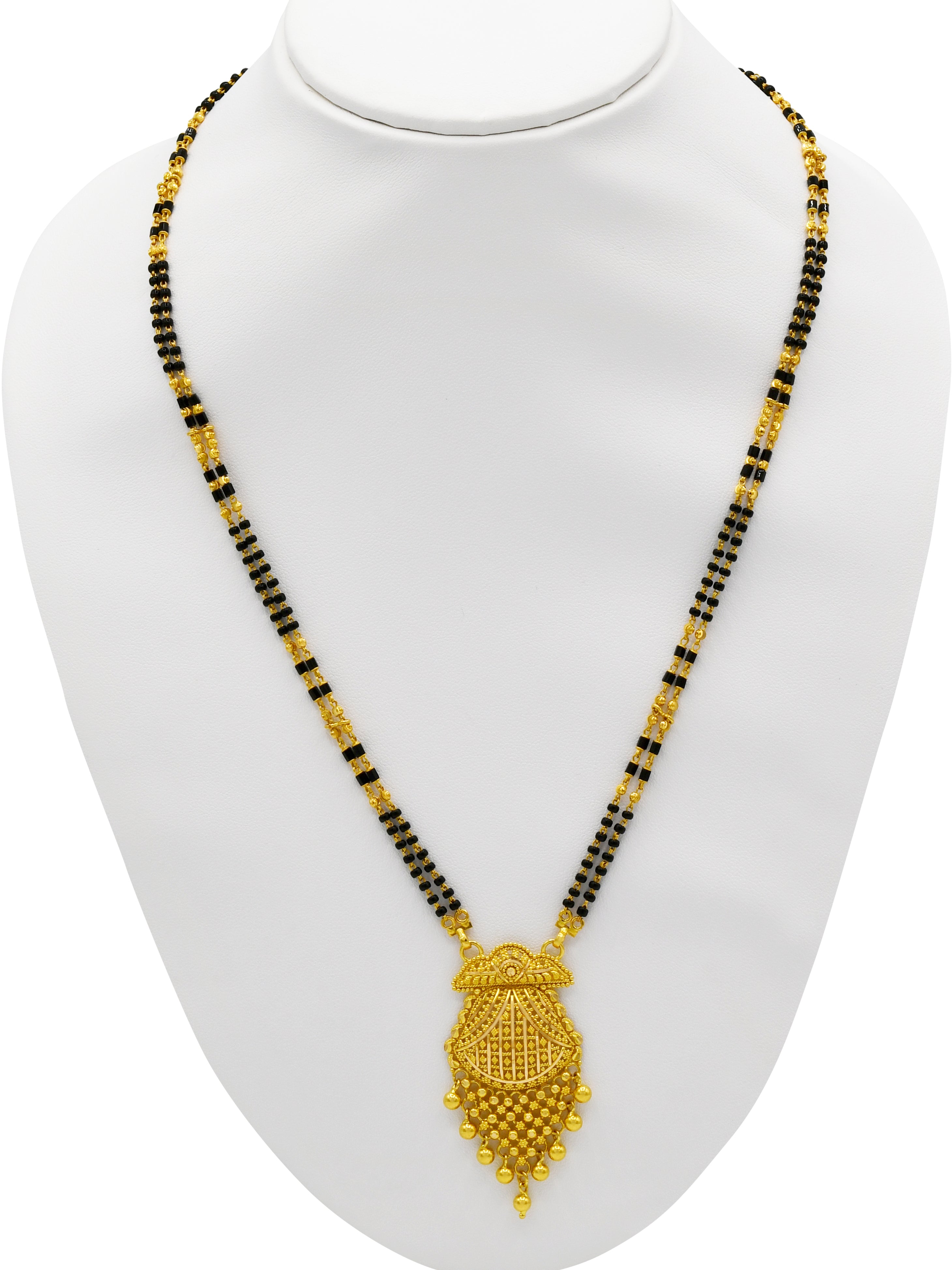 22ct Gold 2 Row Mangal Sutra