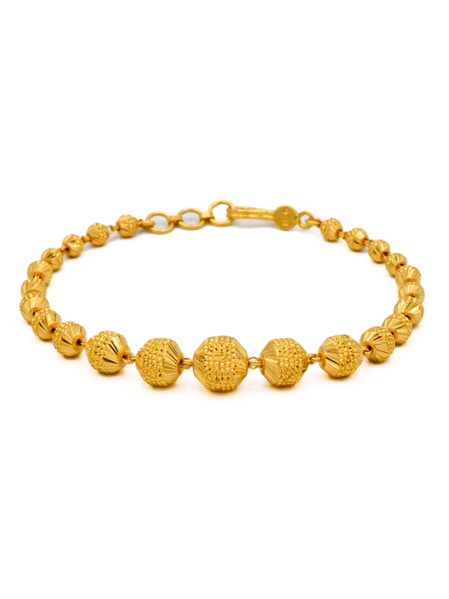 22ct Gold Ball Ladies Bracelet - Roop Darshan