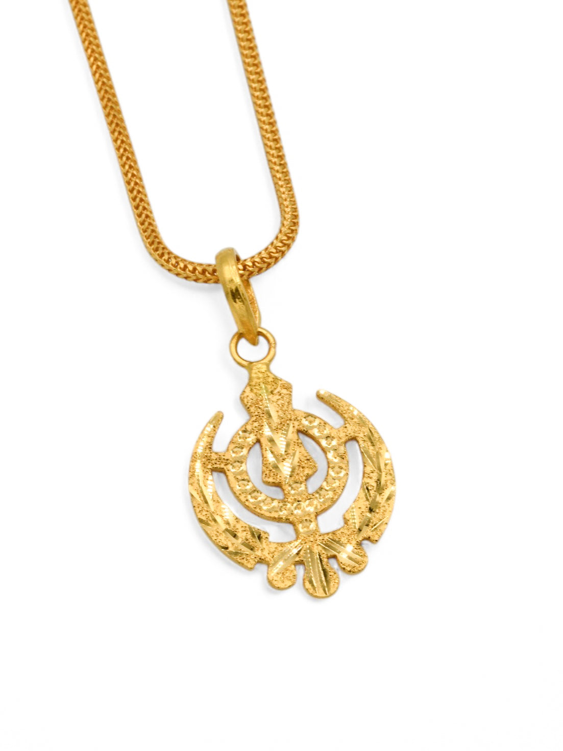 22ct Gold Khanda Pendant - Roop Darshan