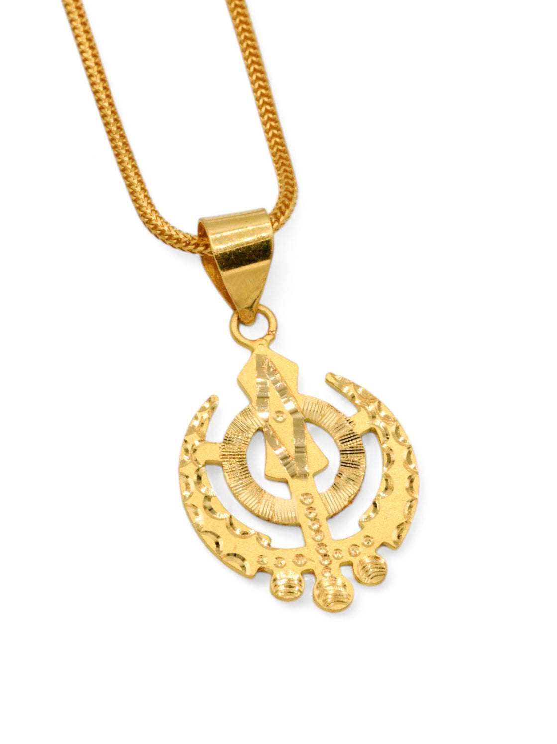 22ct Gold Khanda Pendant - Roop Darshan