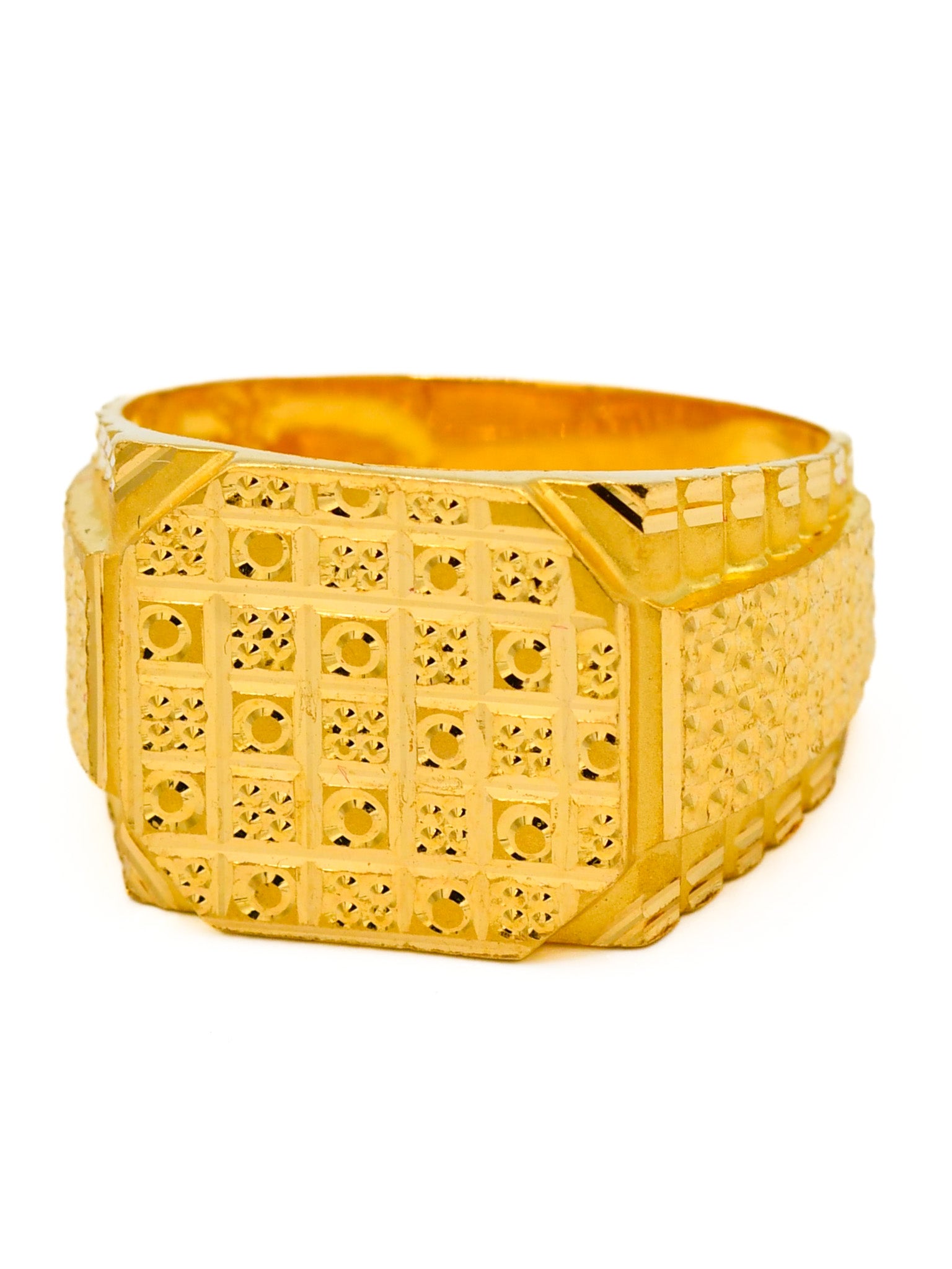 22ct Gold Mens Ring - Roop Darshan