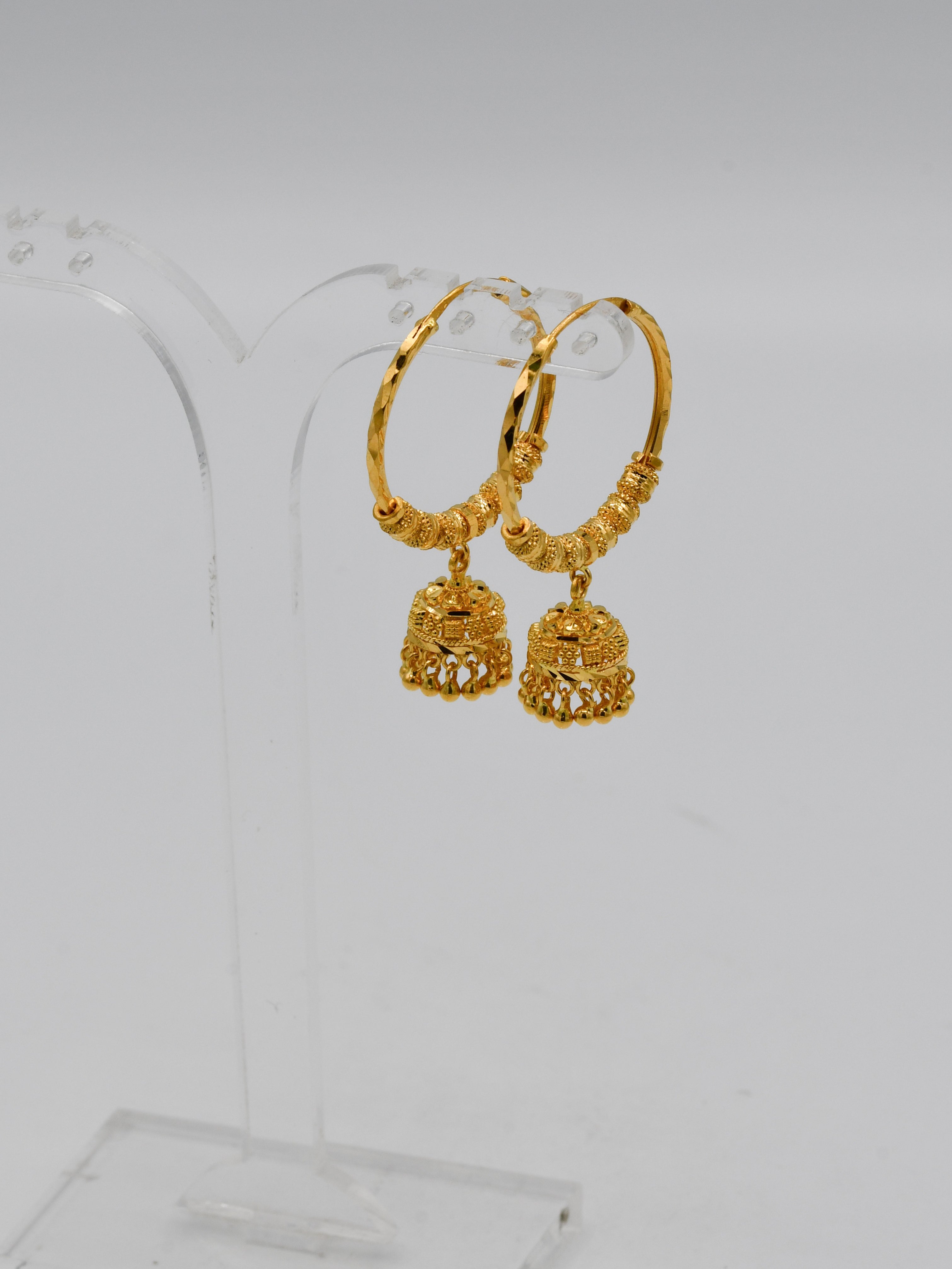 22ct Gold Ball Jhumki Bali