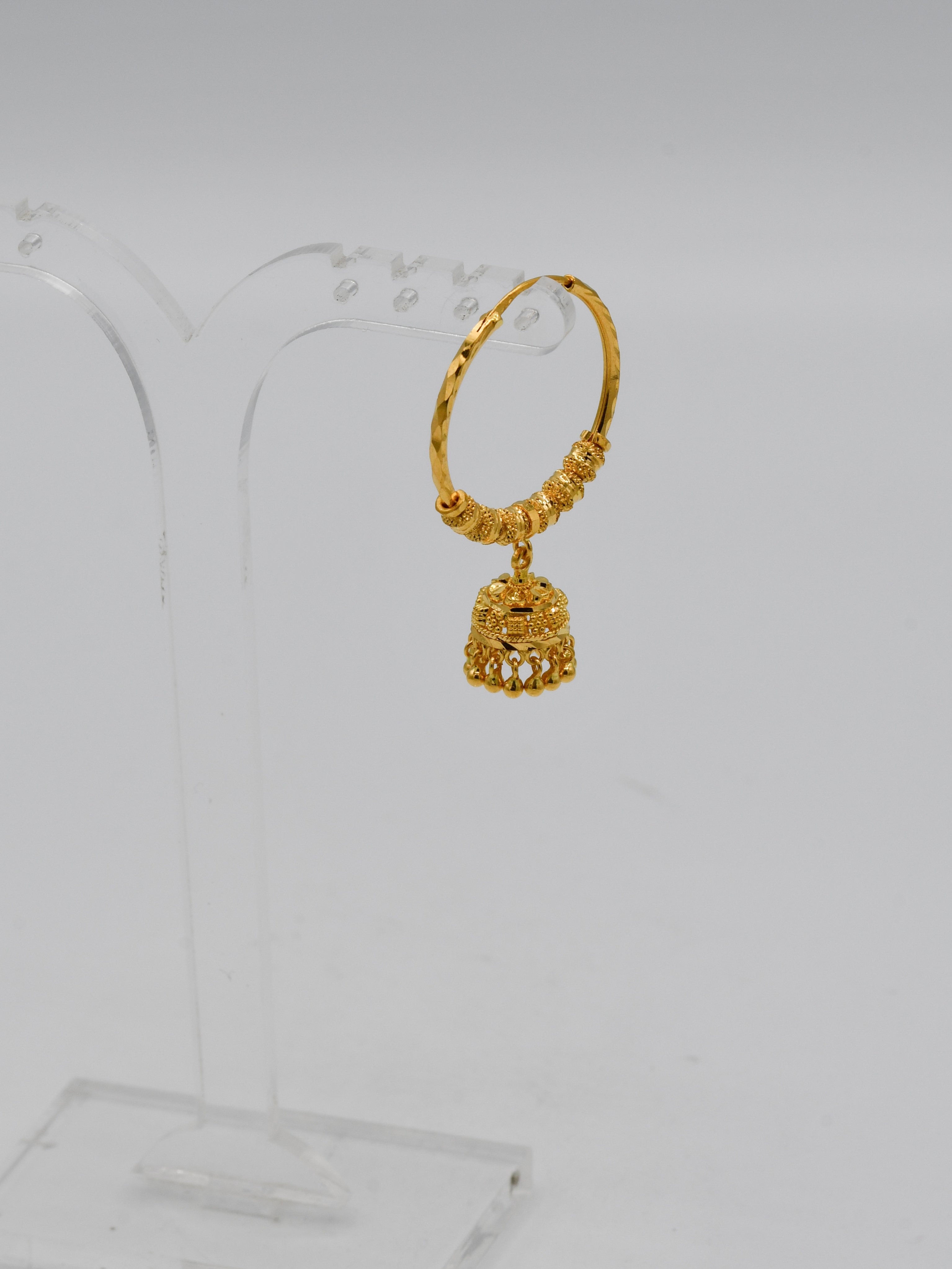 22ct Gold Ball Jhumki Bali
