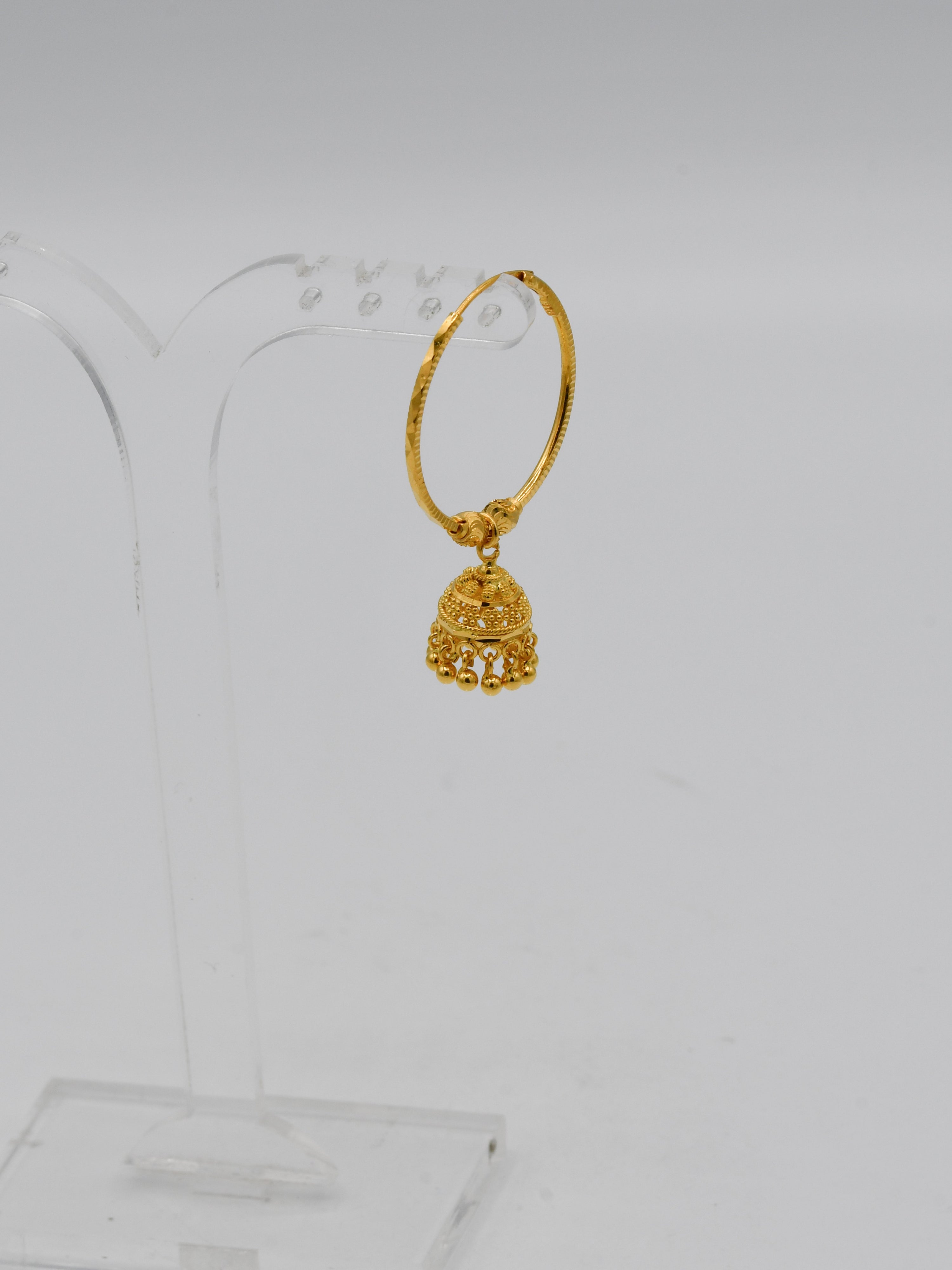 22ct Gold Ball Jhumki Bali - Roop Darshan