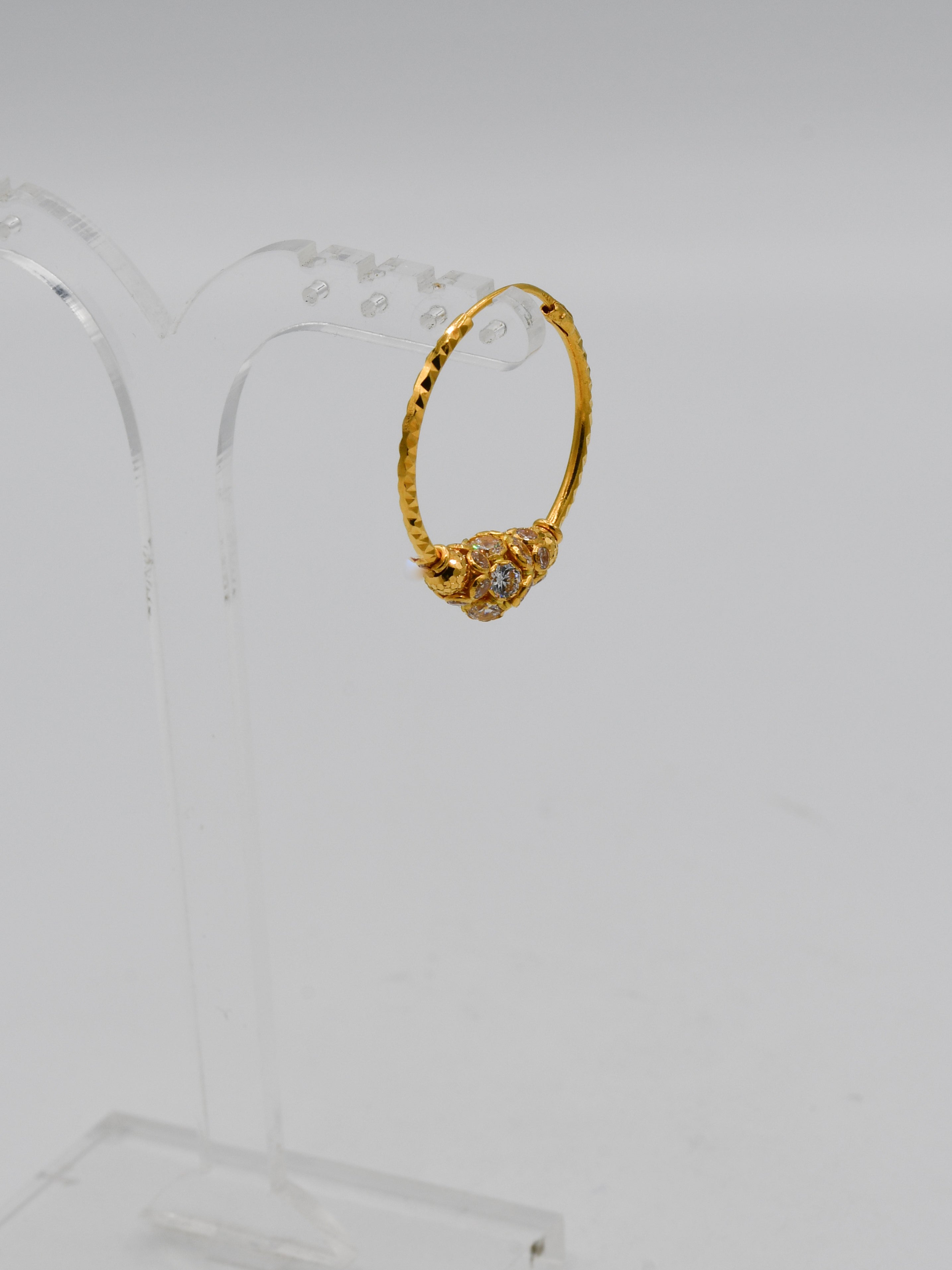 22ct Gold CZ Ball Bali - Roop Darshan