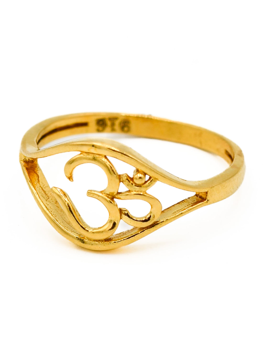 22ct Gold Om Ladies Ring - Roop Darshan