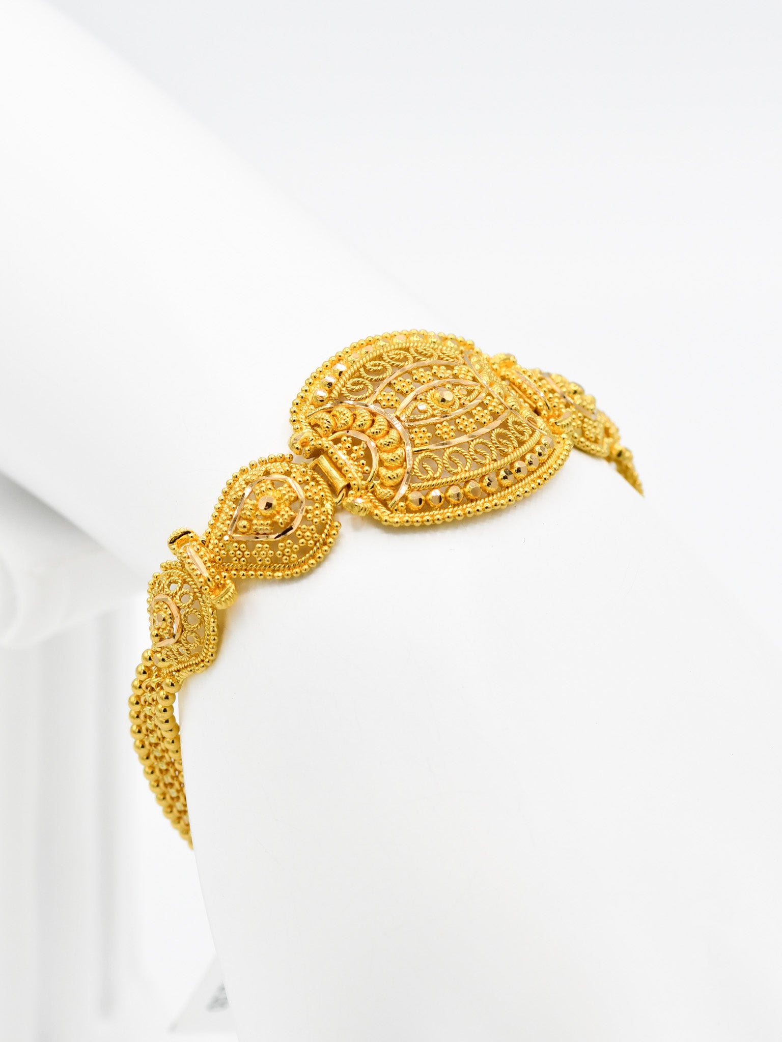 22ct Gold Filigree Ladies Bracelet - Roop Darshan
