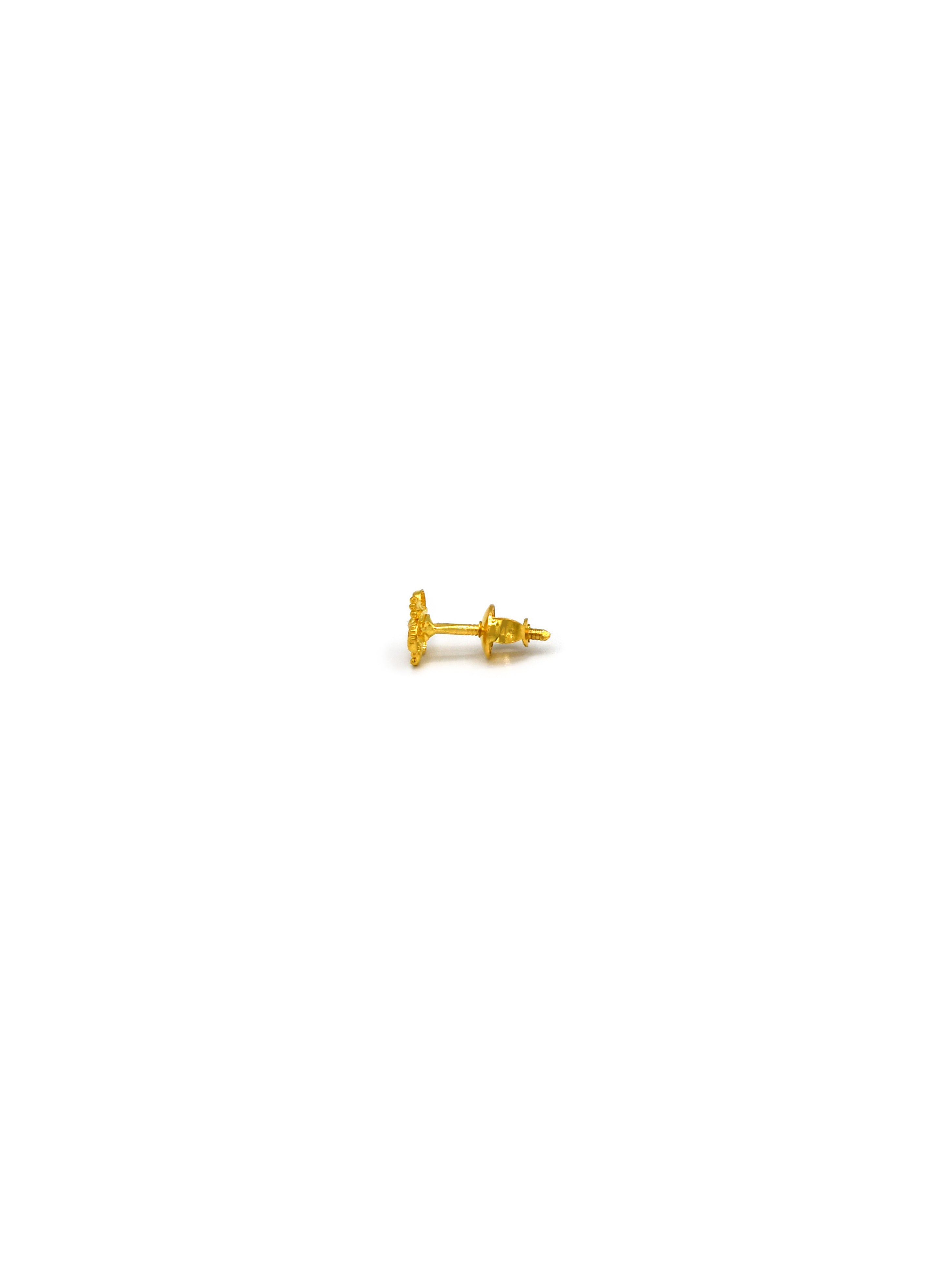 22ct Gold Stud Earrings - Roop Darshan