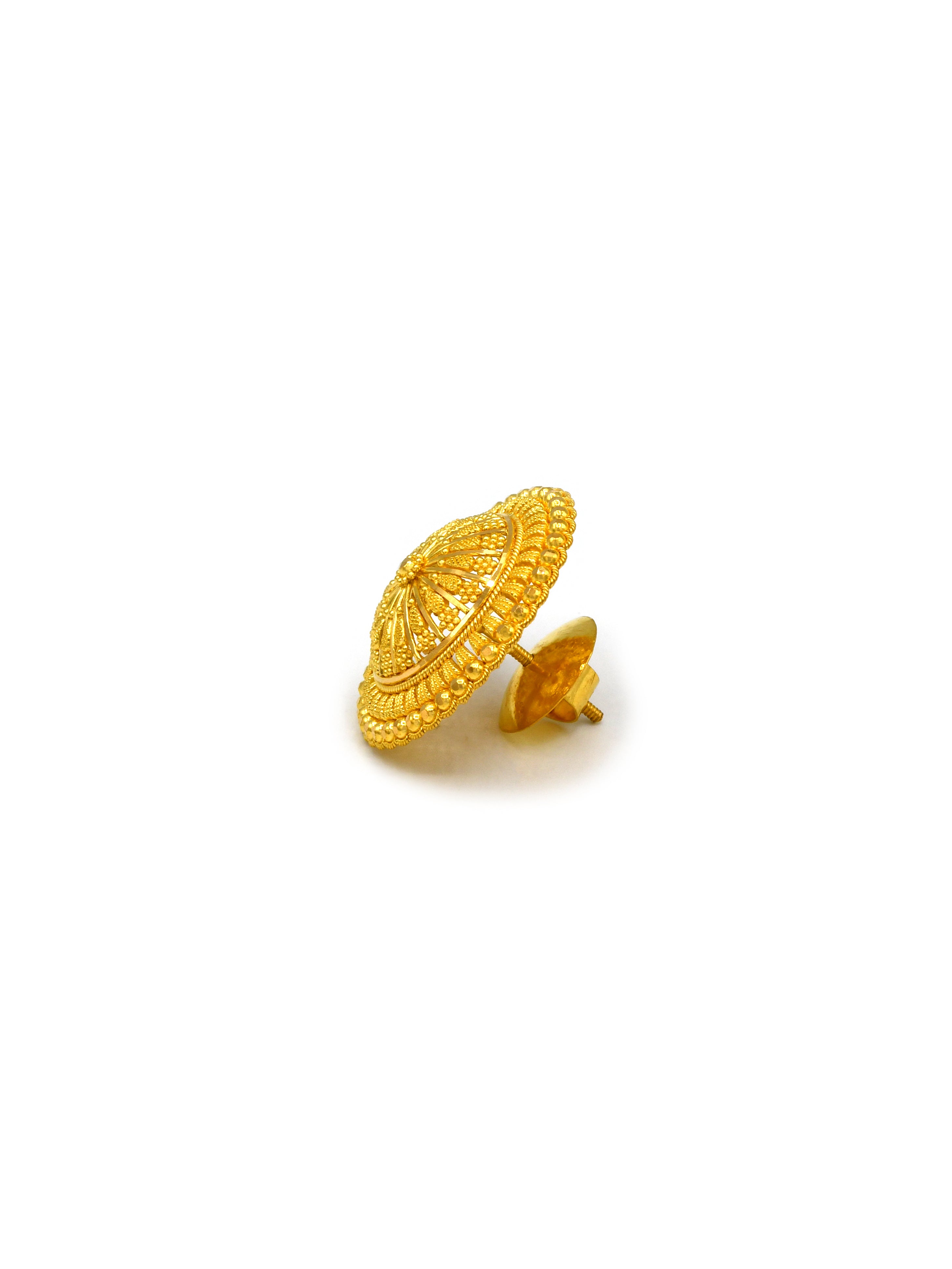 22ct Gold Stud Earrings - Roop Darshan