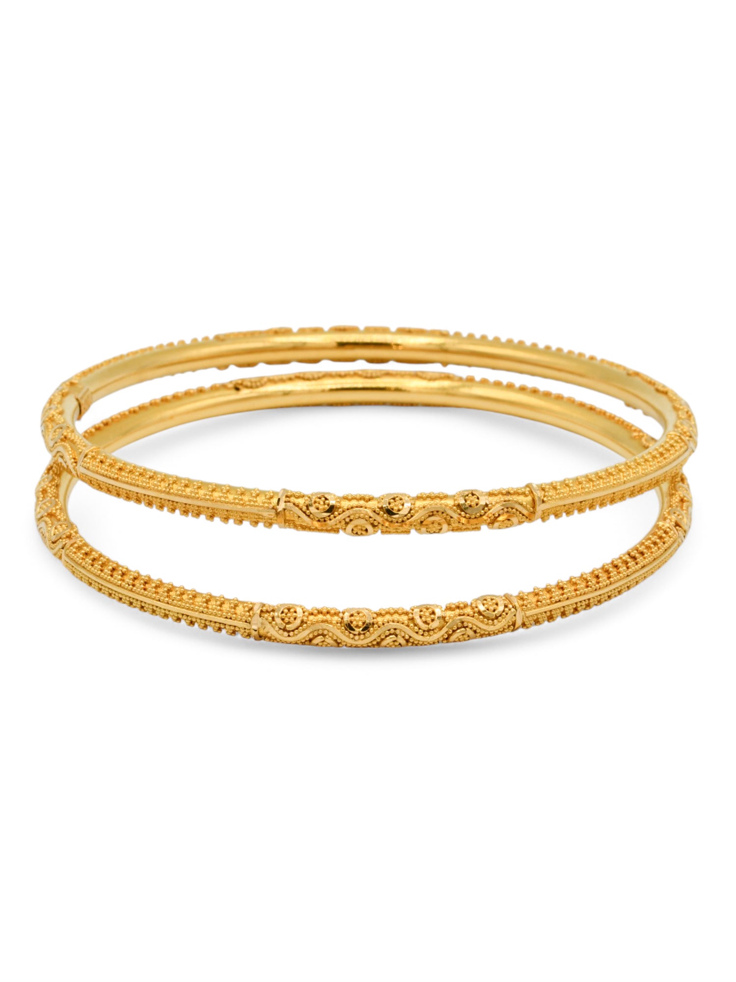 22ct Gold Pair Bangle - Roop Darshan