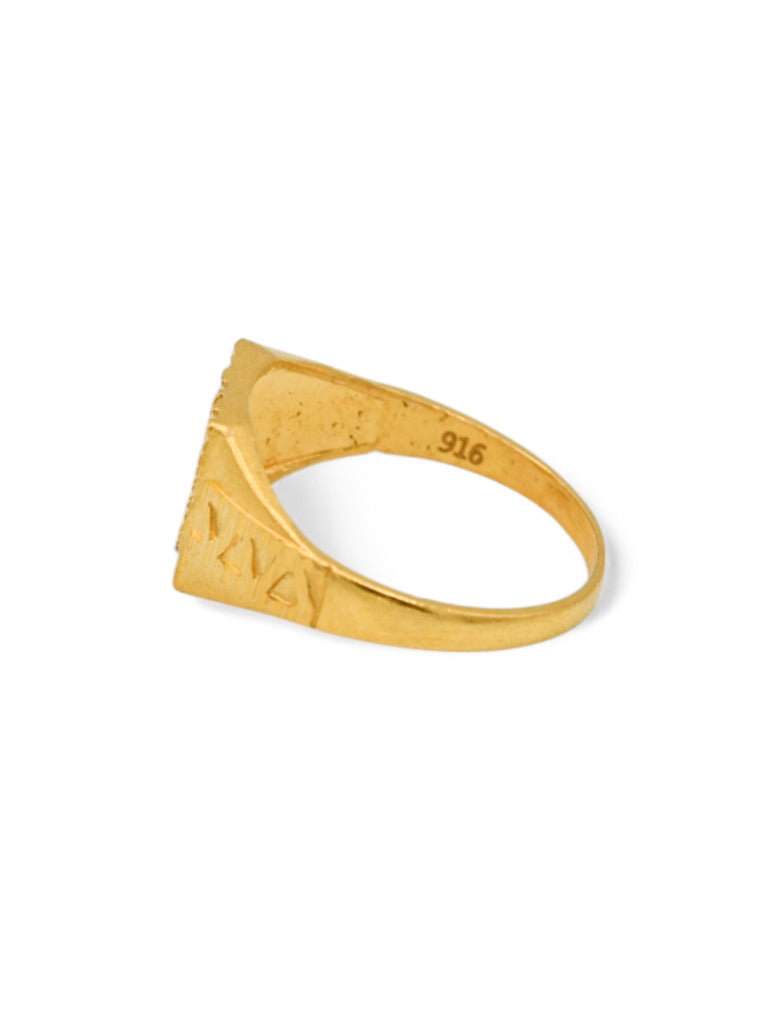 22ct Gold Mens Ring - Roop Darshan