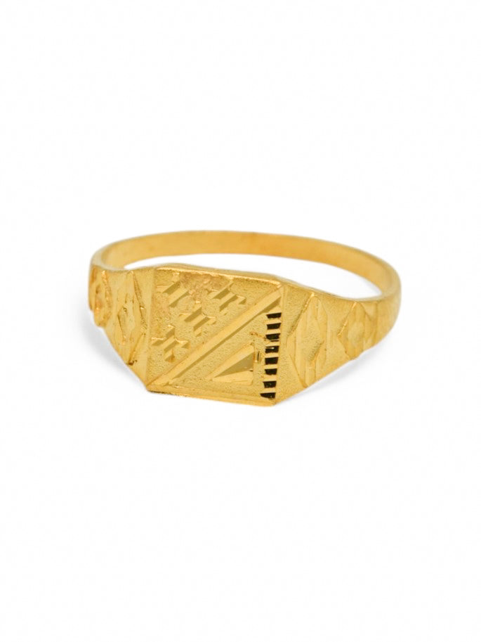 22ct Gold Mens Ring - Roop Darshan