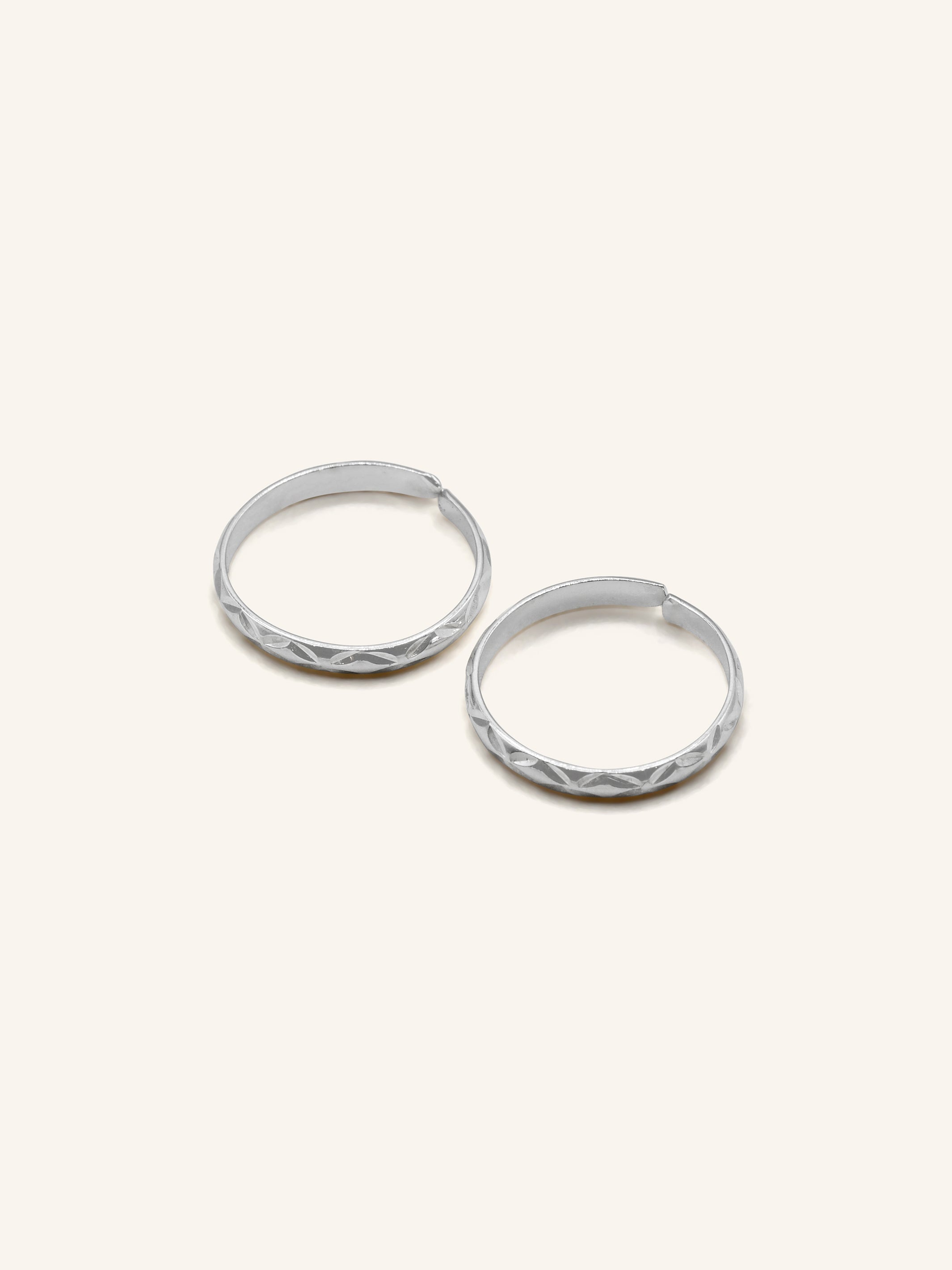 925 Sterling Silver Pair Toe Ring
