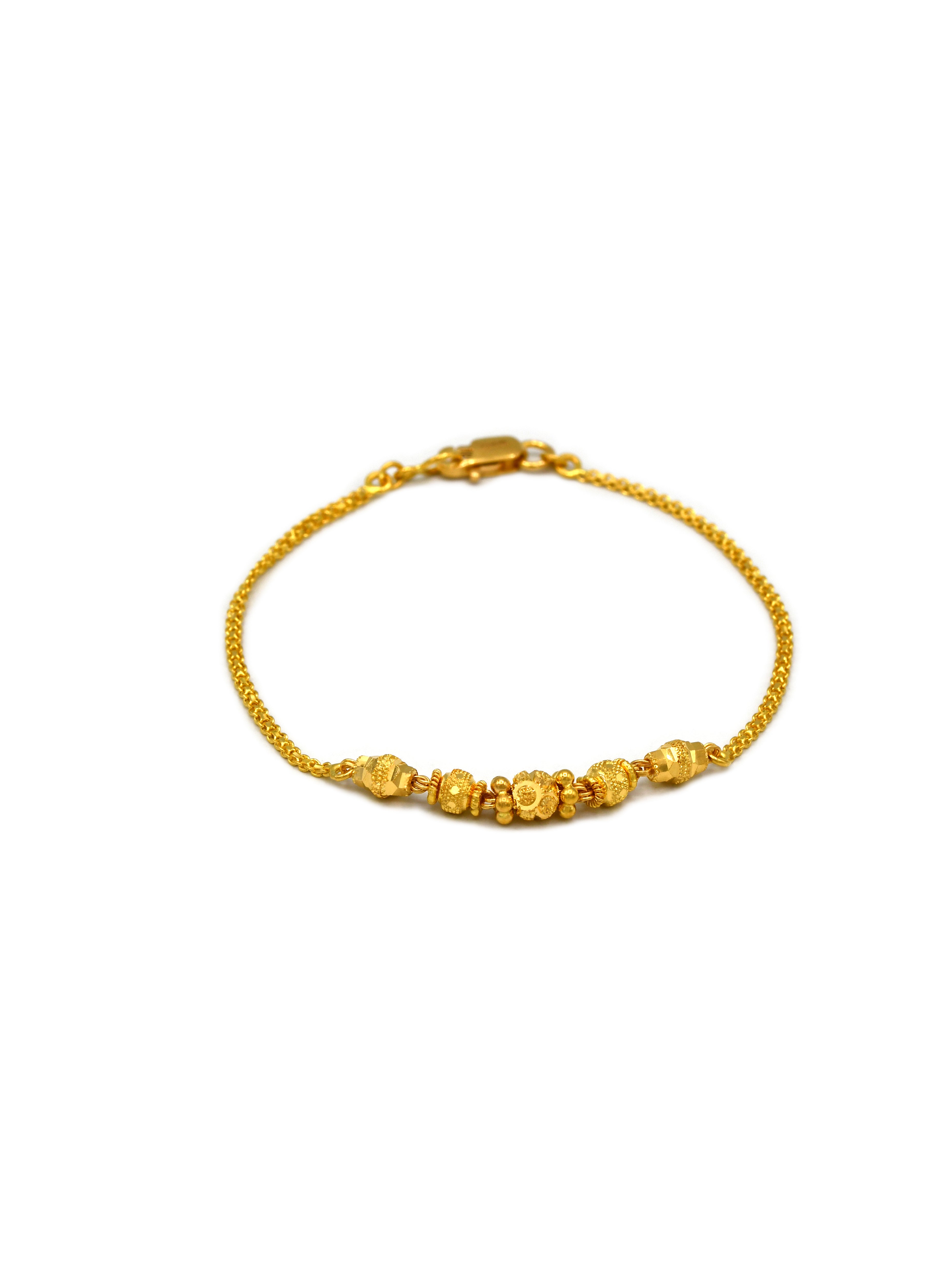 22ct Gold Ball Ladies Bracelet