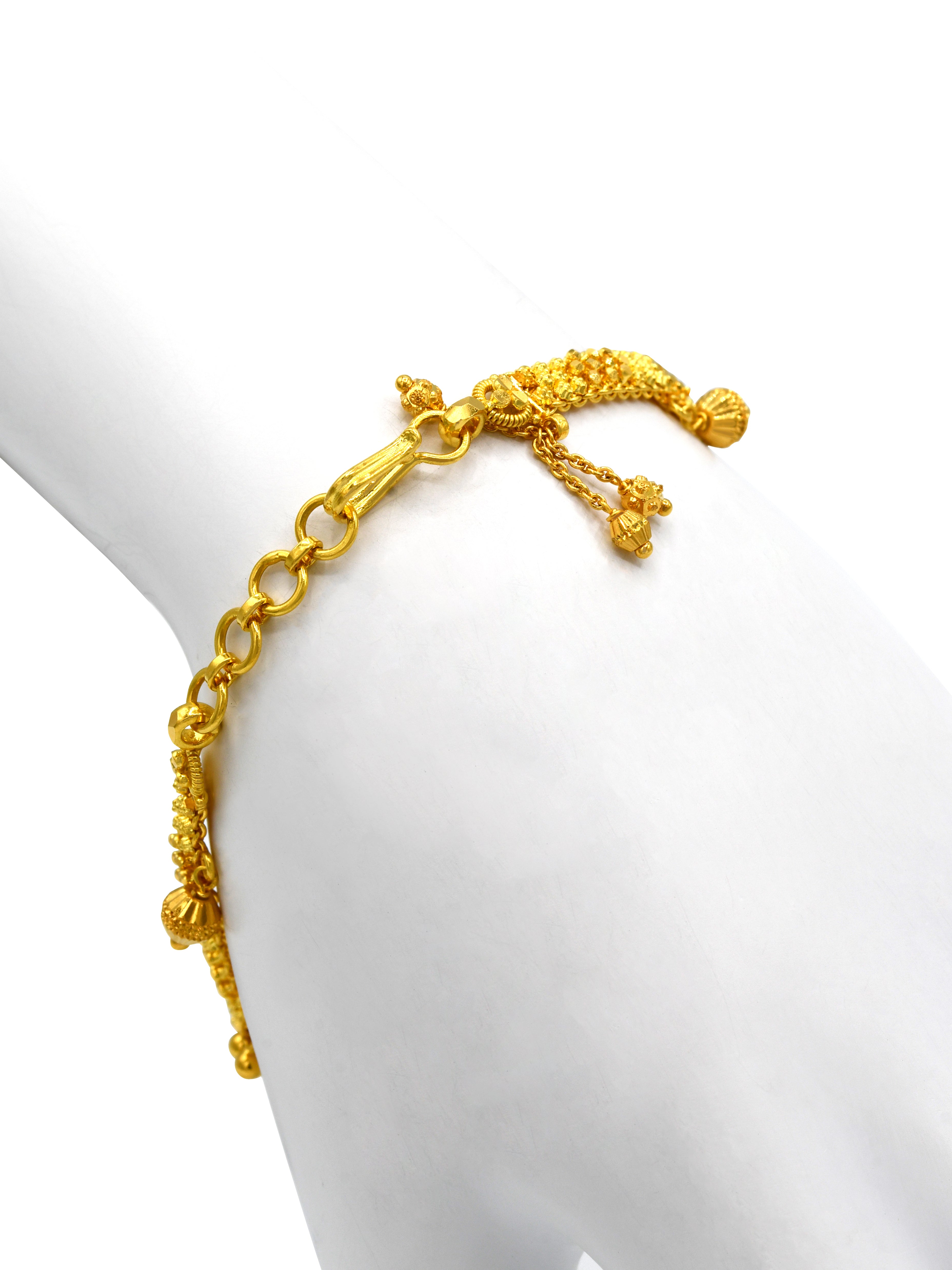 22ct Gold Charms Ladies Bracelet