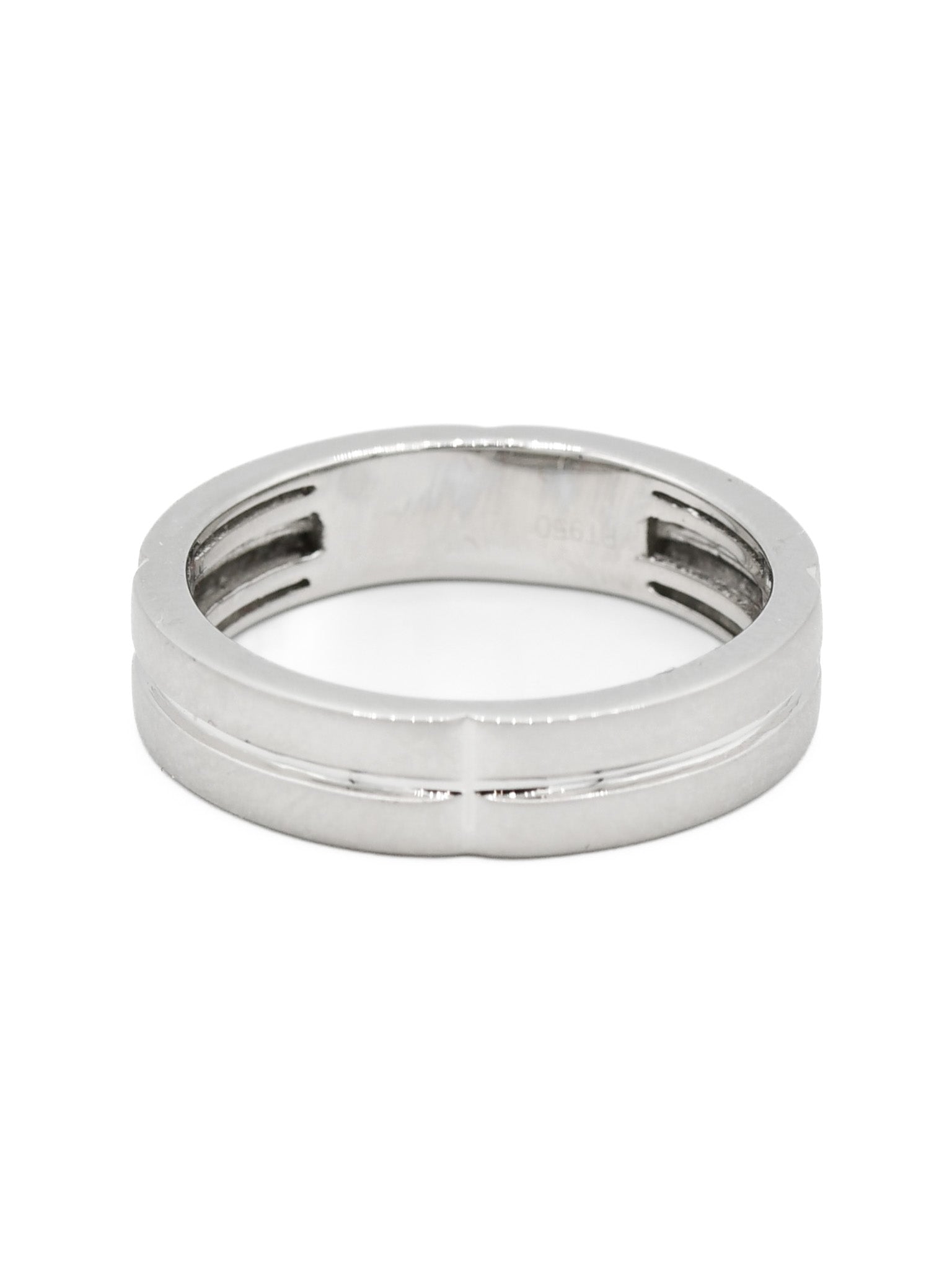 950 Platinum Mens Band Ring - Roop Darshan