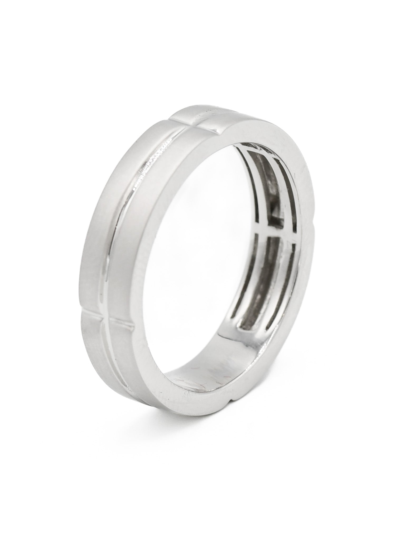 950 Platinum Mens Band Ring - Roop Darshan